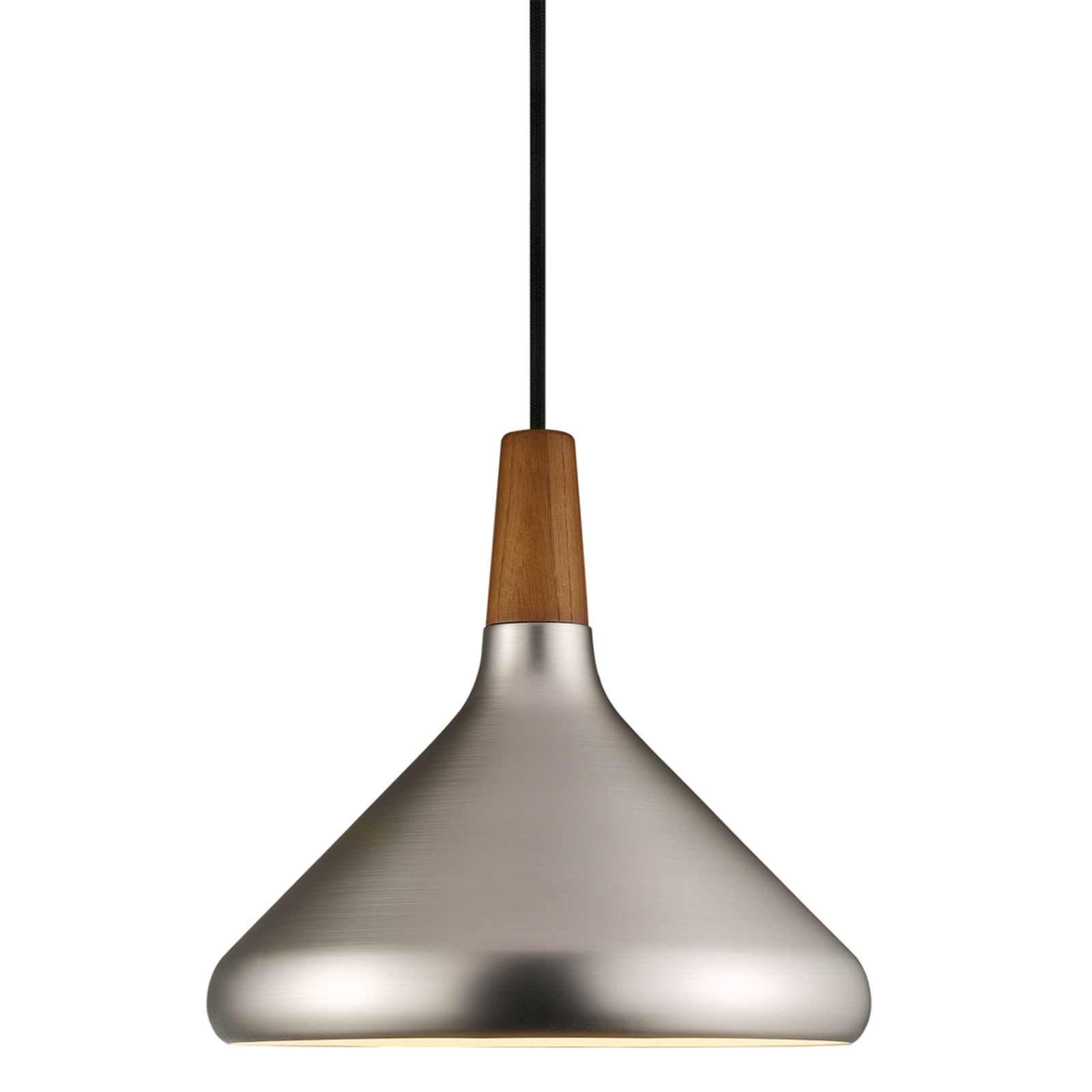 Nori hanging light, metal, steel-coloured, Ø 27 cm