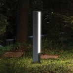 luminaire pour socle LED Lir, hauteur 60 cm, métal gris foncé