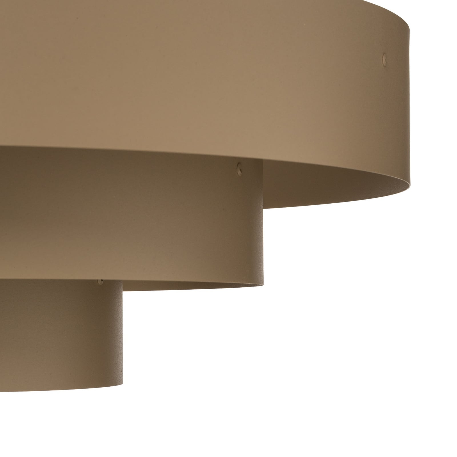 Plafoniera Trio, grigio-beige, metallo