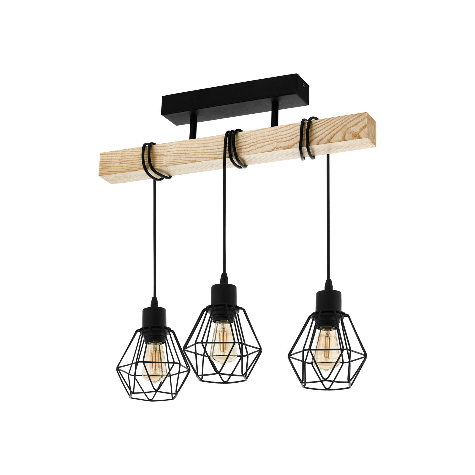 Townshend 5 griestu gaisma ar 3 būrīšu abažūriem