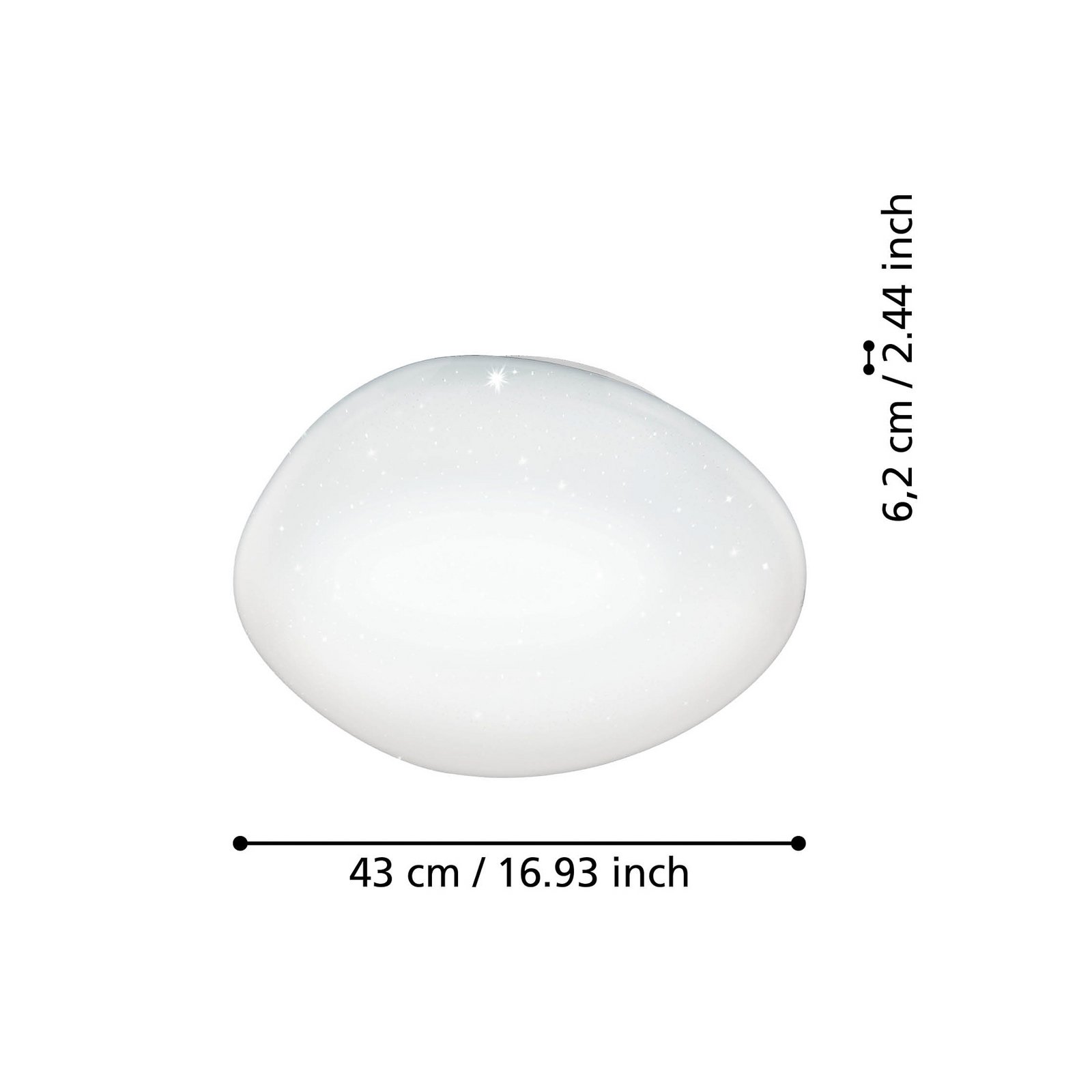EGLO connect Sileras-Z LED-taklampe Ø43cm