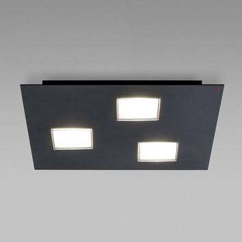 Lakierowana lampa sufitowa LED Quarter, 3-punktowa