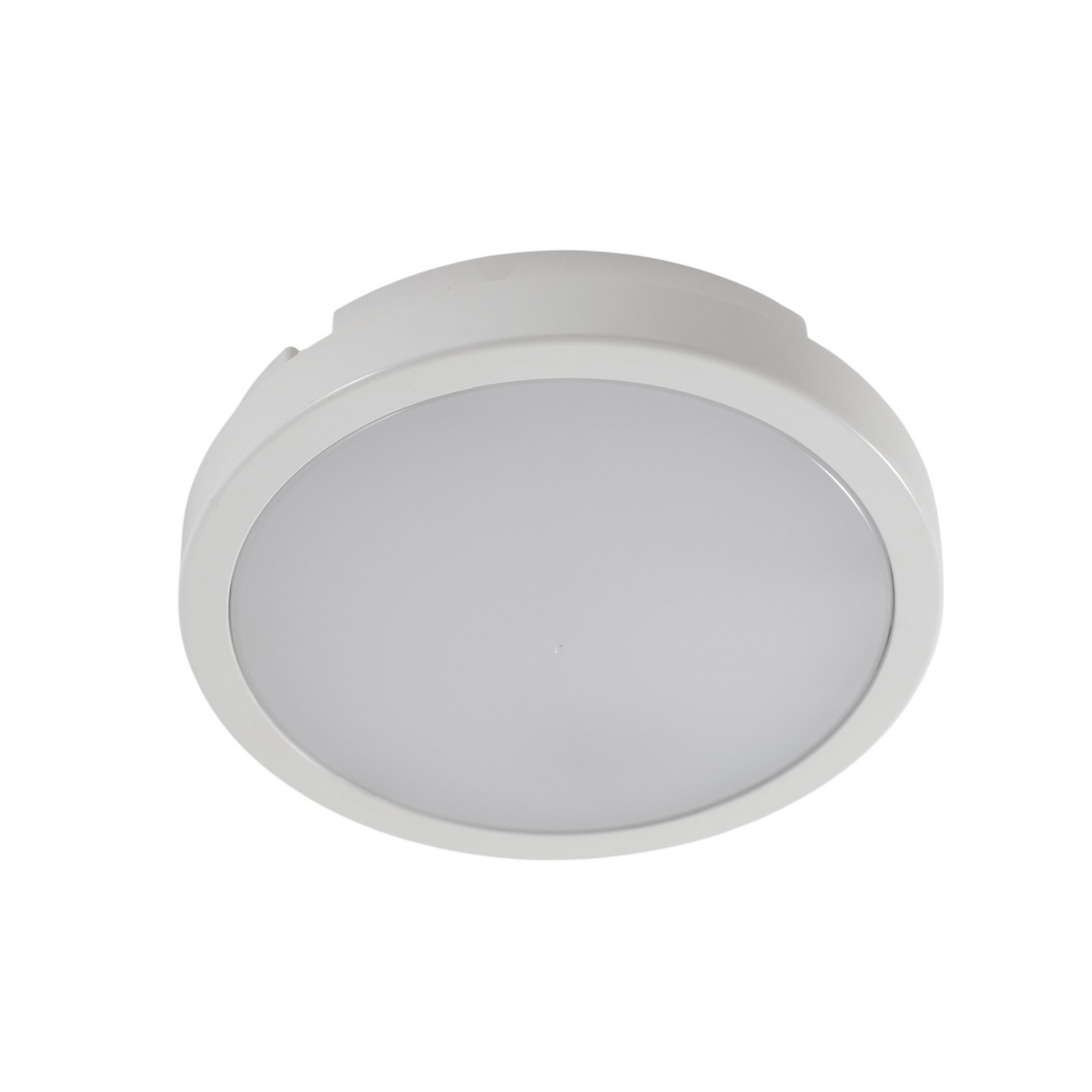 Lampa sufitowa LED Vera, biała, tworzywo sztuczne, Ø 22 cm, IP65