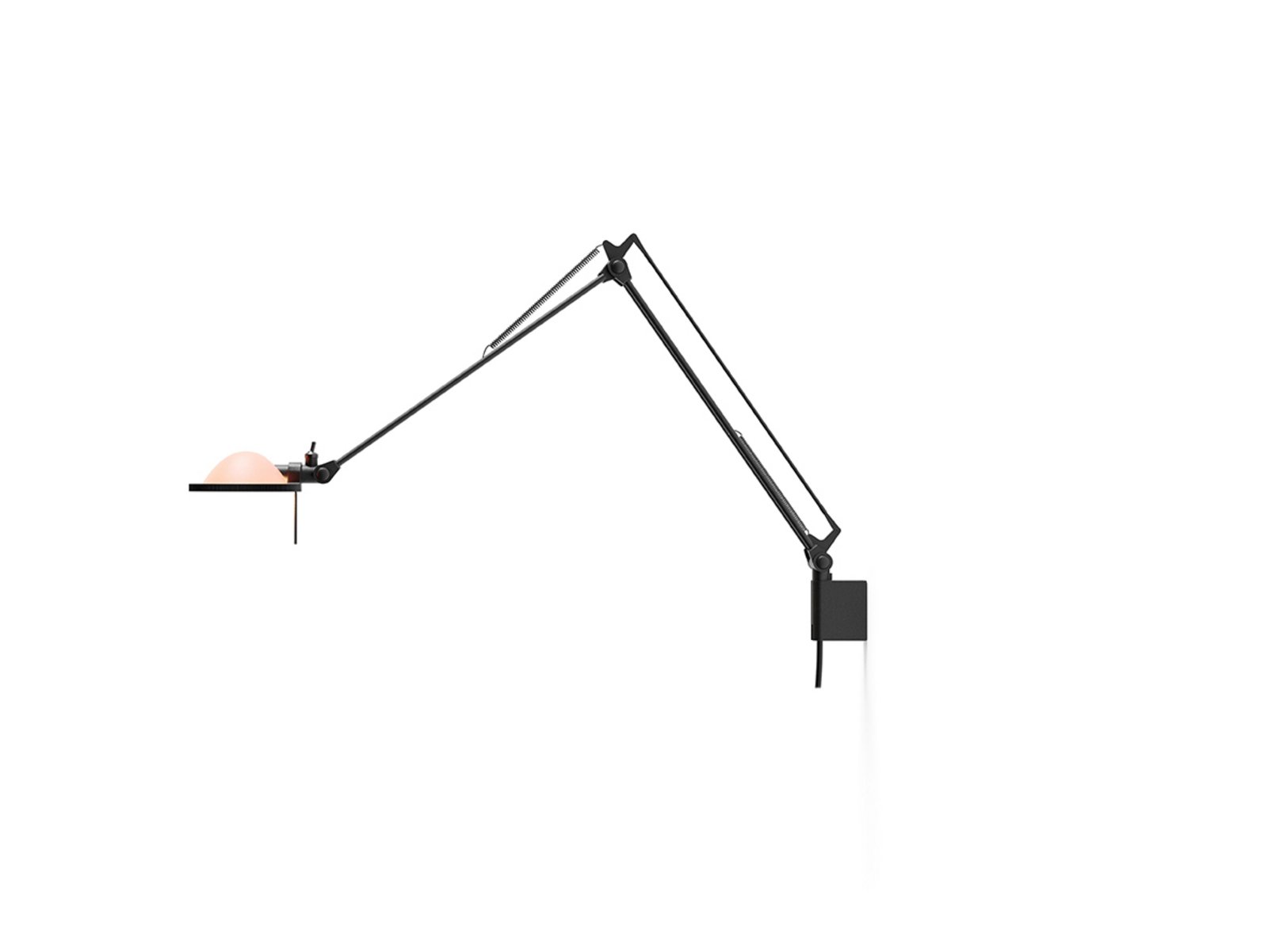 Berenice Wall Lamp 30x30 Pink Glass/Black - Luceplan