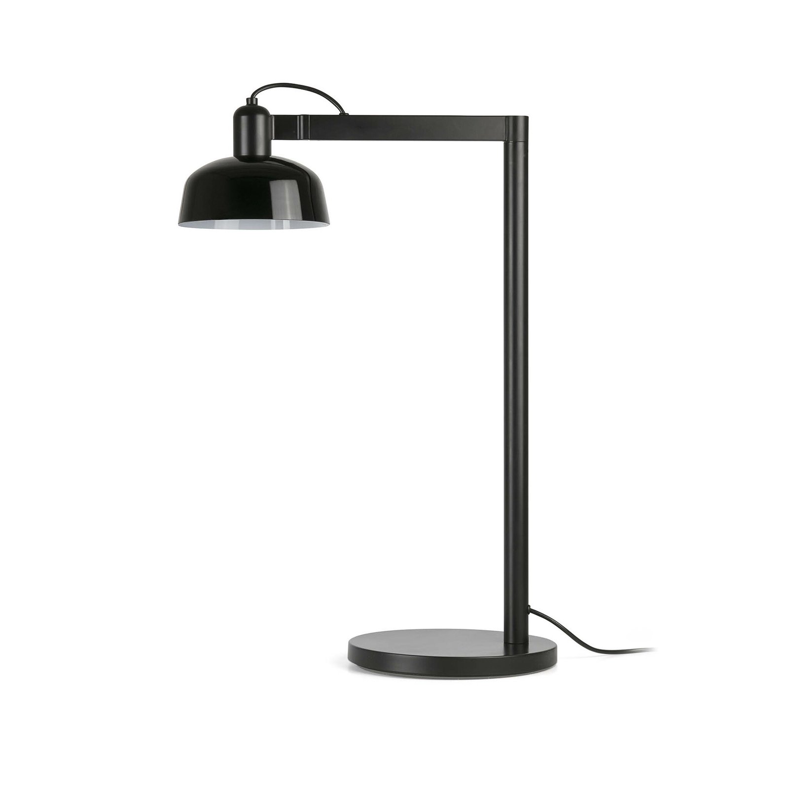 Lampe de table Tatawin, noir, acier/verre, hauteur 57,5 cm