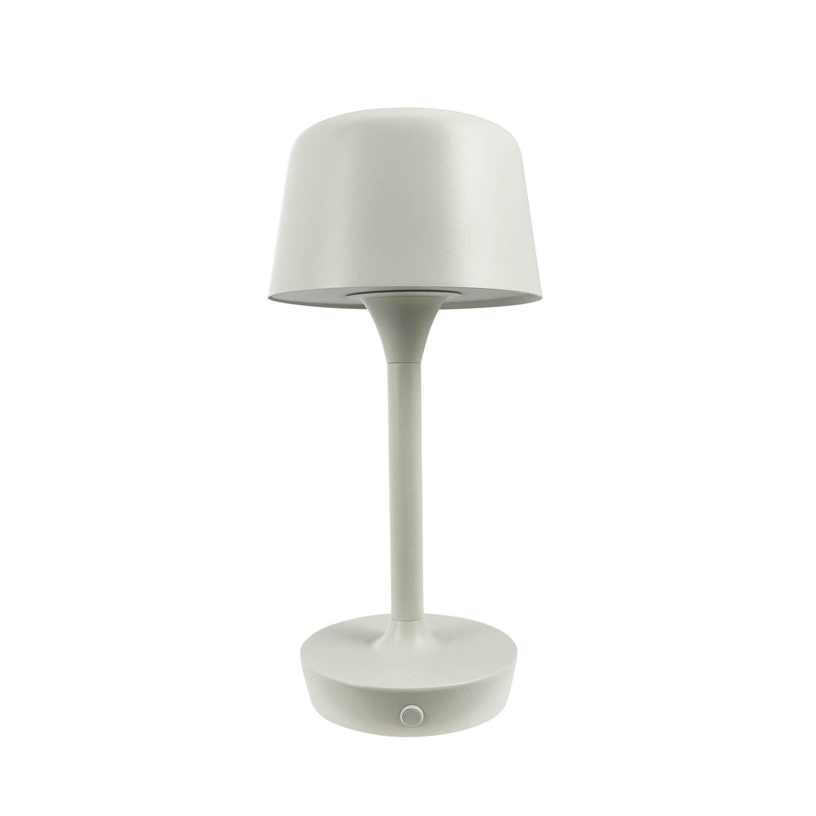 Dyberg Larsen Lampe à poser LED rechargeable Flow, crème, hauteur 25 cm