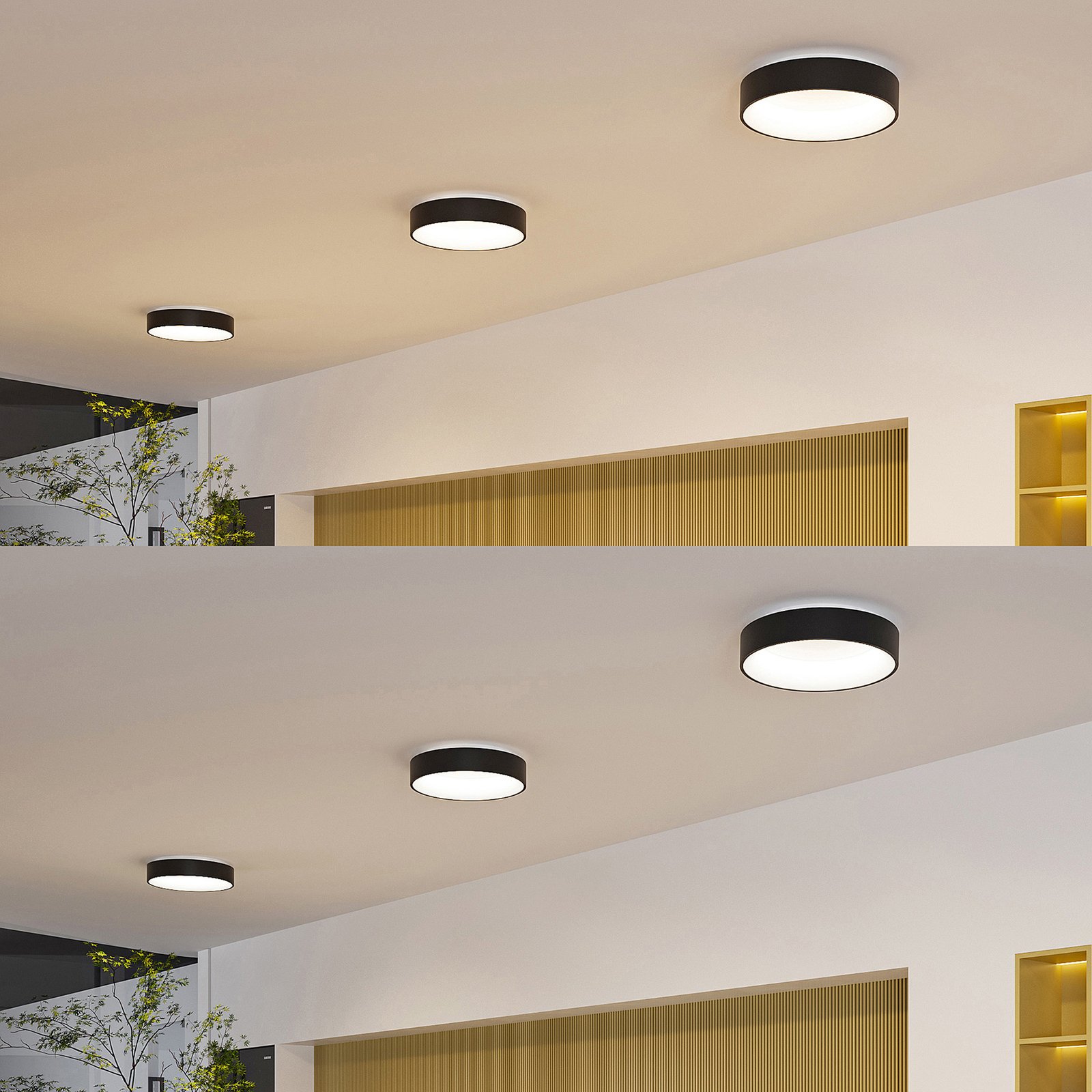 Arcchio Aleksi LED stropna svetilka, Ø 45 cm, okrogla