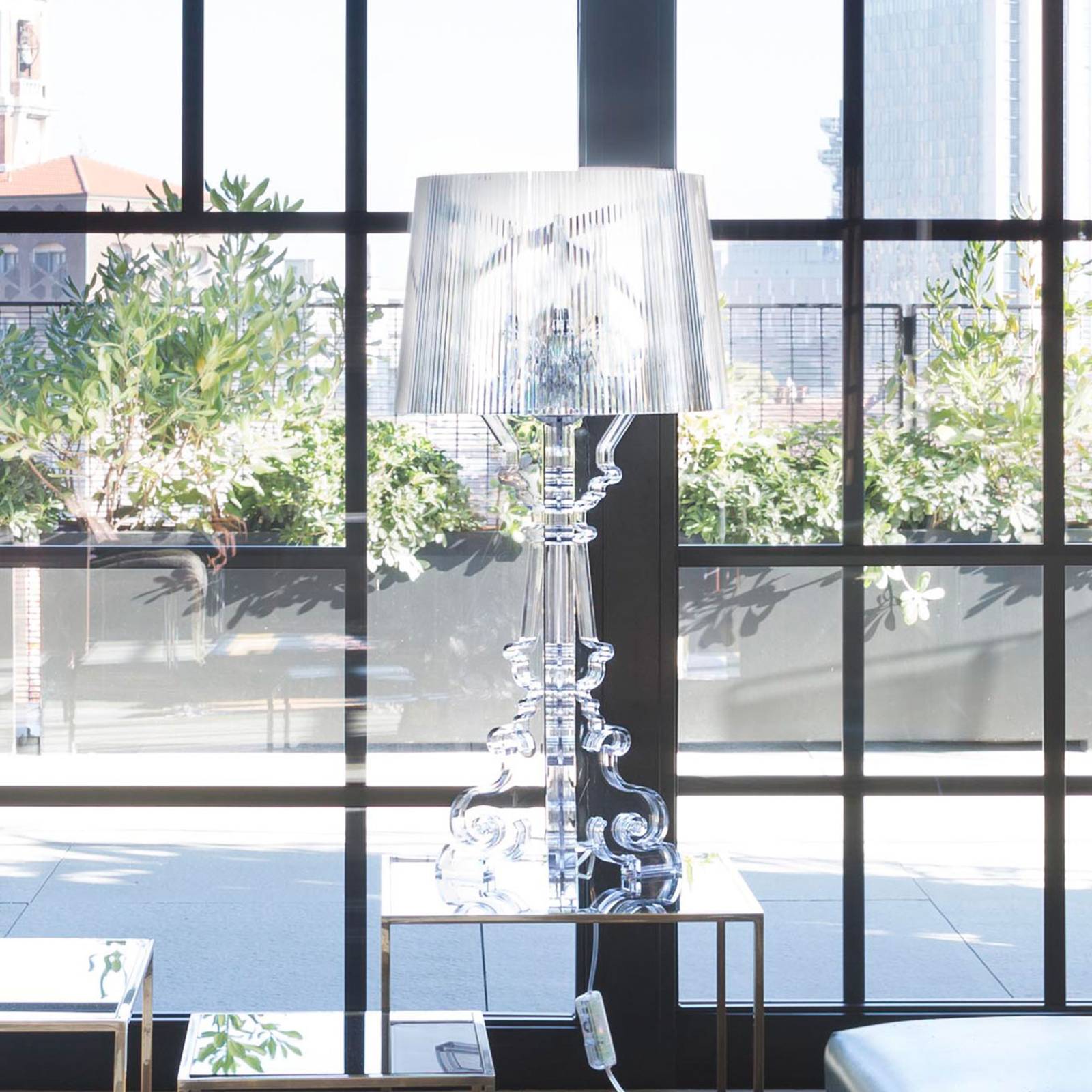 Kartell Bourgie - lampa stołowa LED, przezroczysta