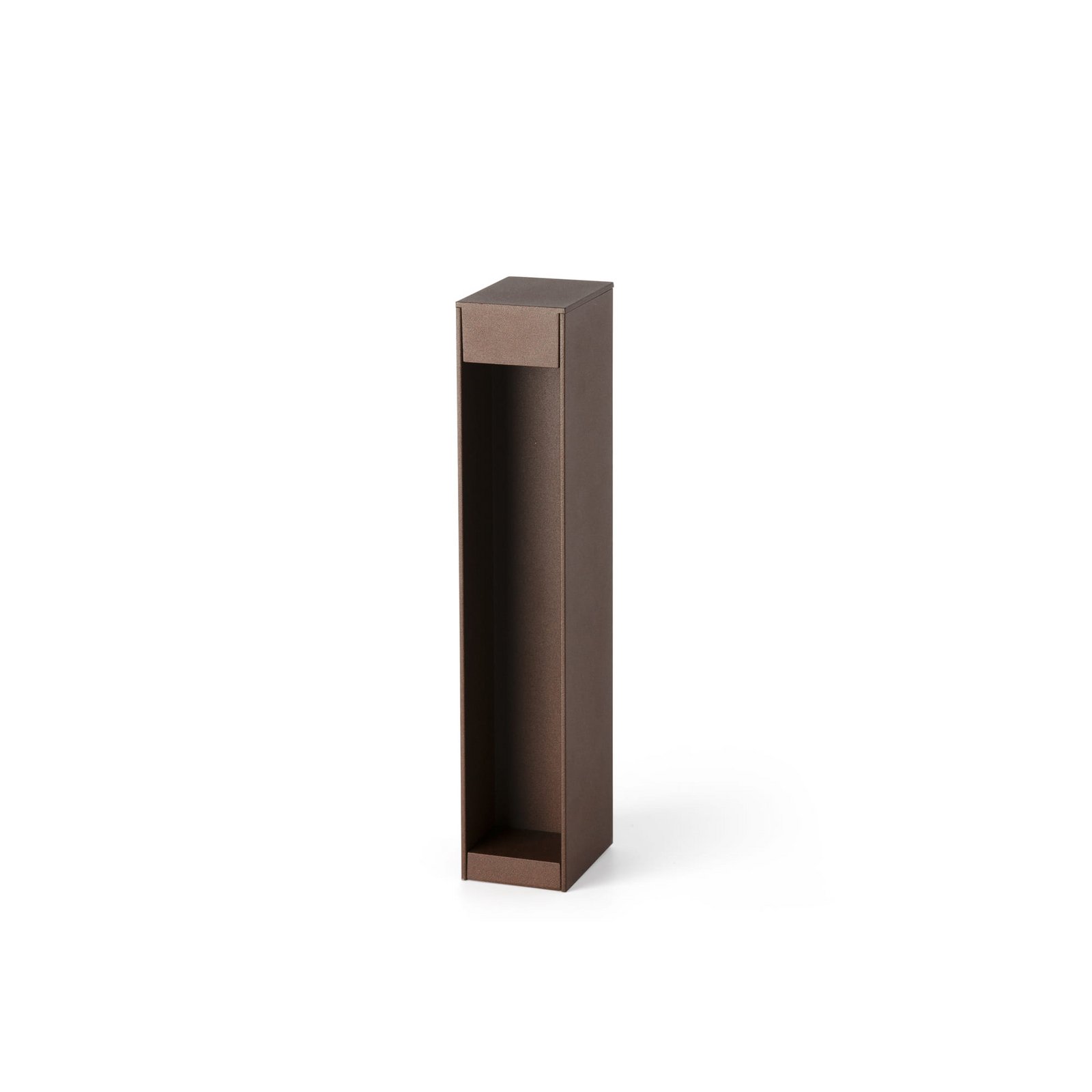LED pedestal light Cerler, brown, 35 cm, metal, IP65, CCT