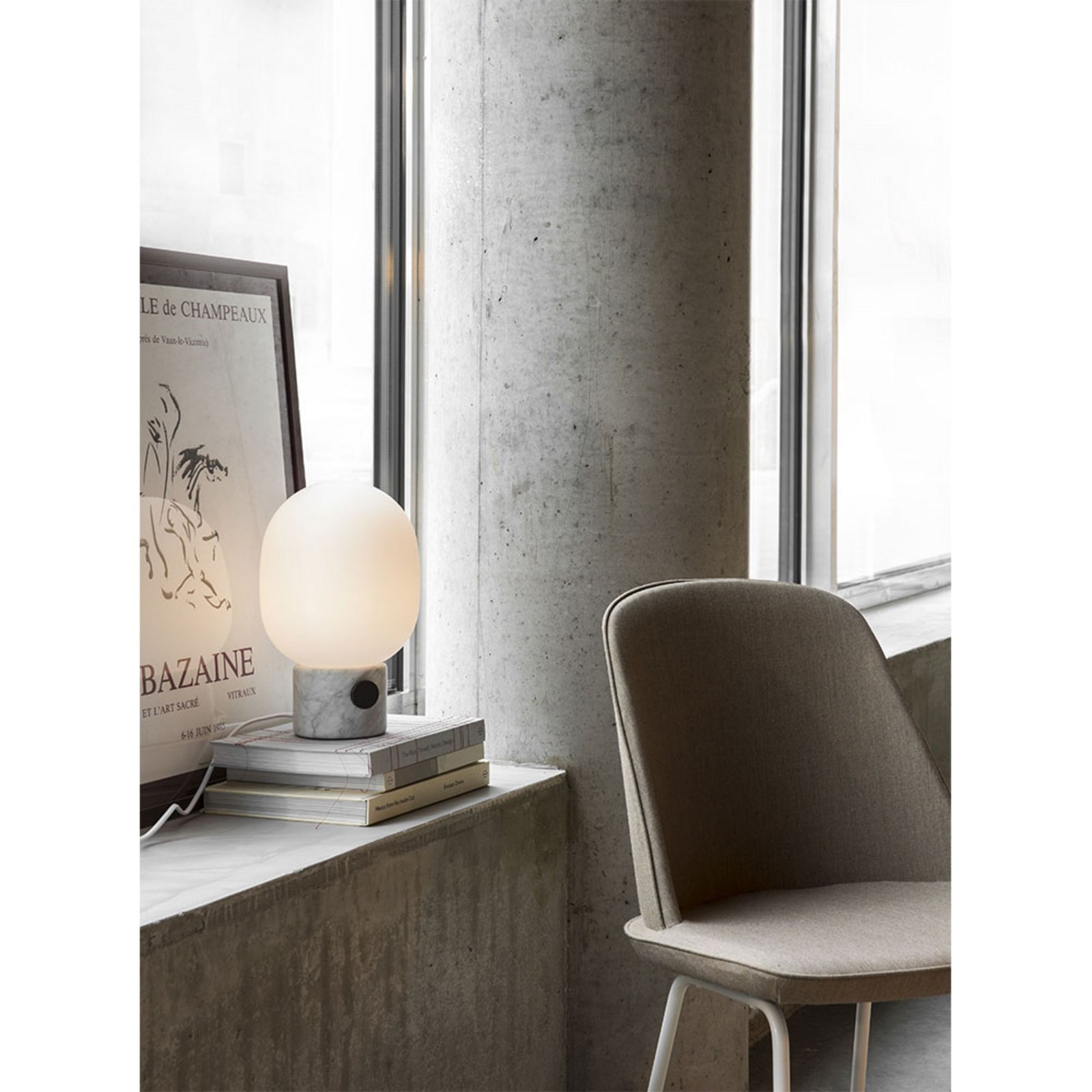 JWDA Lampă de Masă L White Carrara Marble - Audo Copenhagen