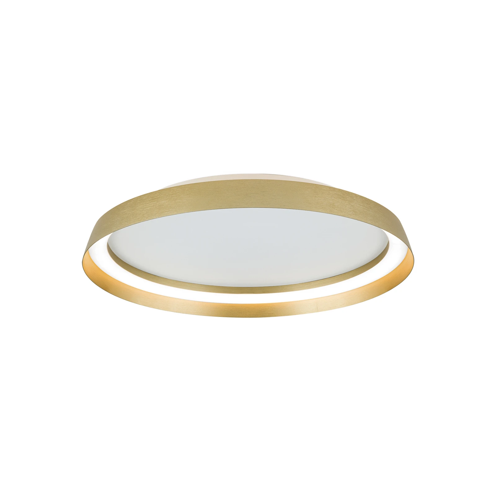 LED mennyezeti lámpa Manta, Ø 45 cm, arany színű, alumínium, fel/le, fel/le