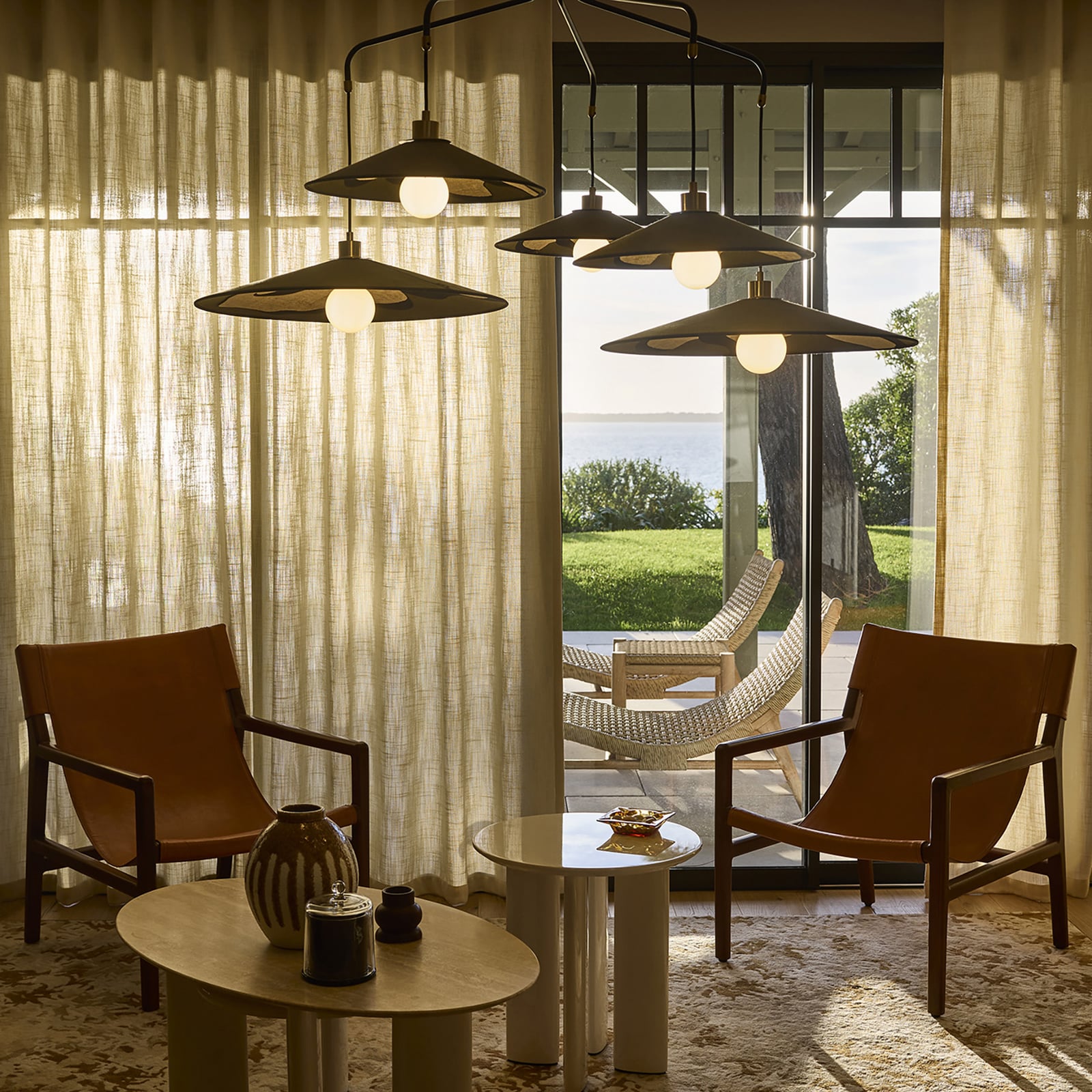 MARKET SET riputatav lamp Sonia Laudet, khaki, 5-lambiline, E27