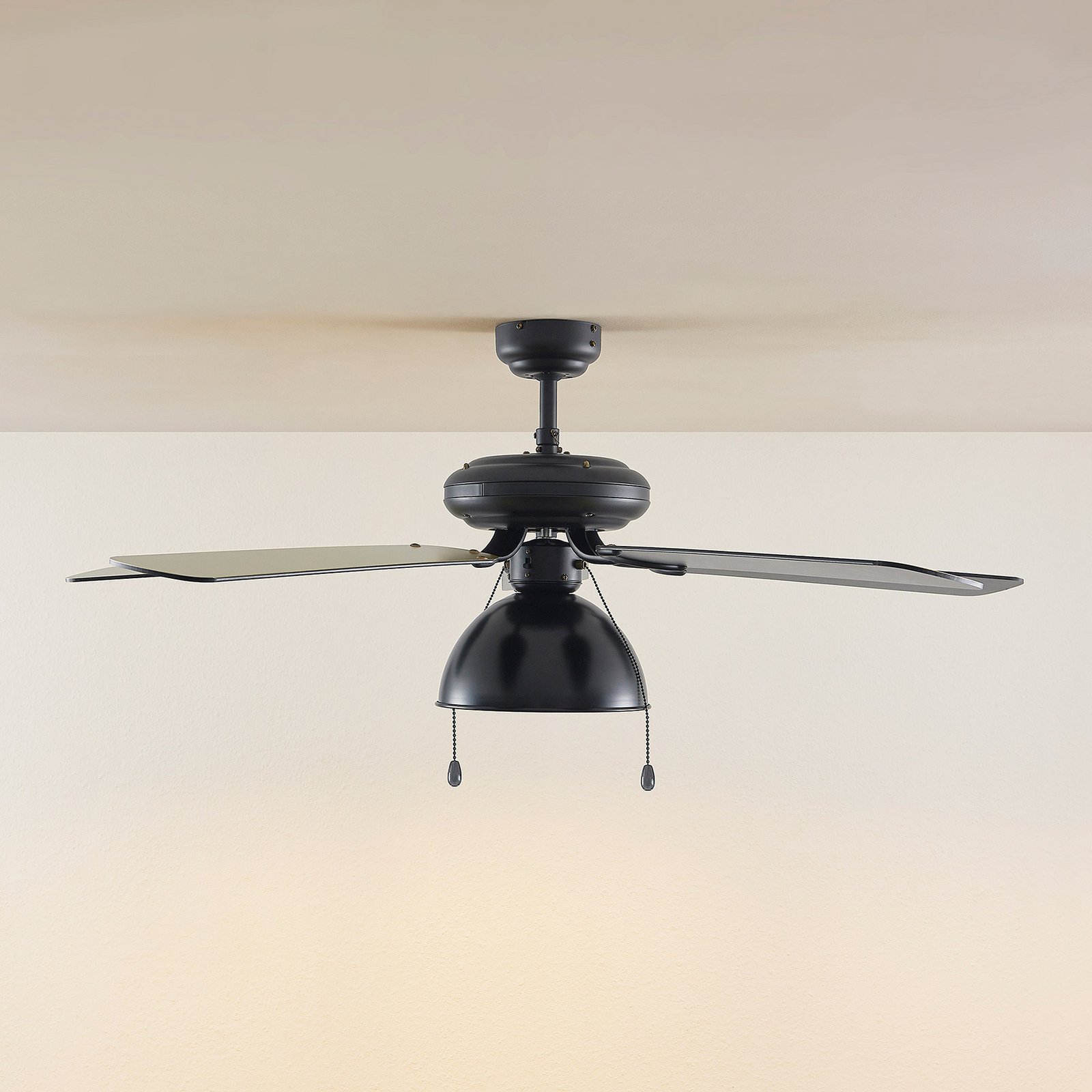 Lucande Deckenventilator mit Licht Shamoian, leise, Ø 130 cm