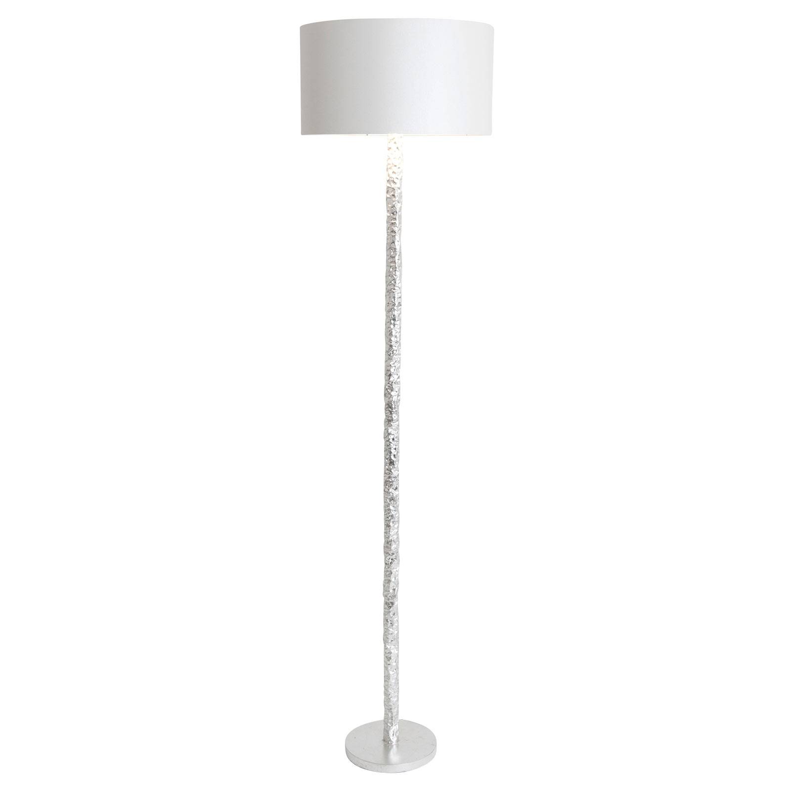 Lampa podłogowa Cancelliere Rotonda silk biały/srebrny