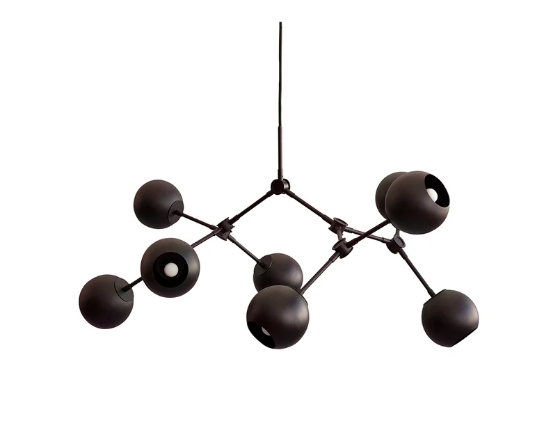 101 COPENHAGEN - Lustre Drop Globe Mini Burned Noir