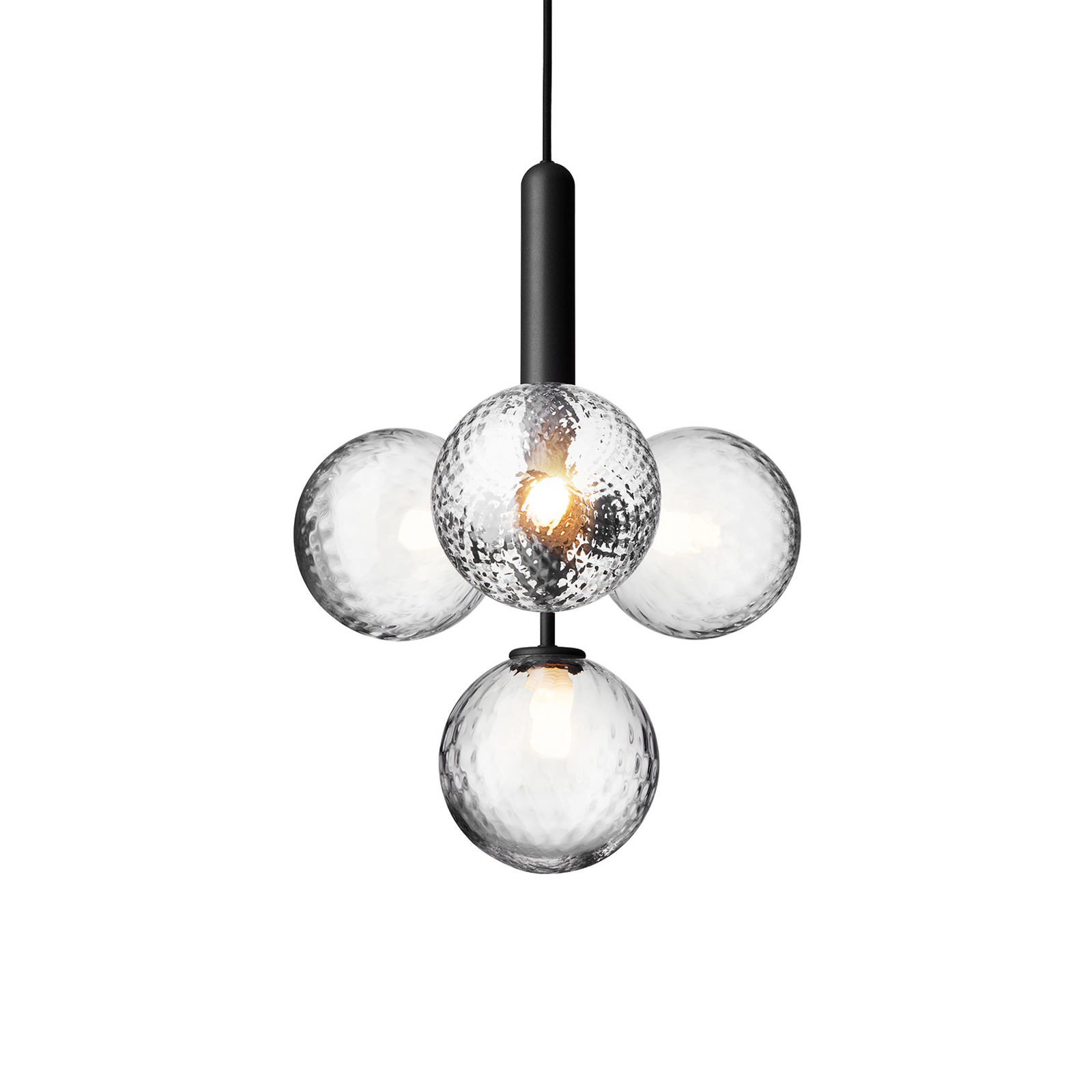 Miira 4 Lysekrone Rock Grey/Optic Clear - Nuura