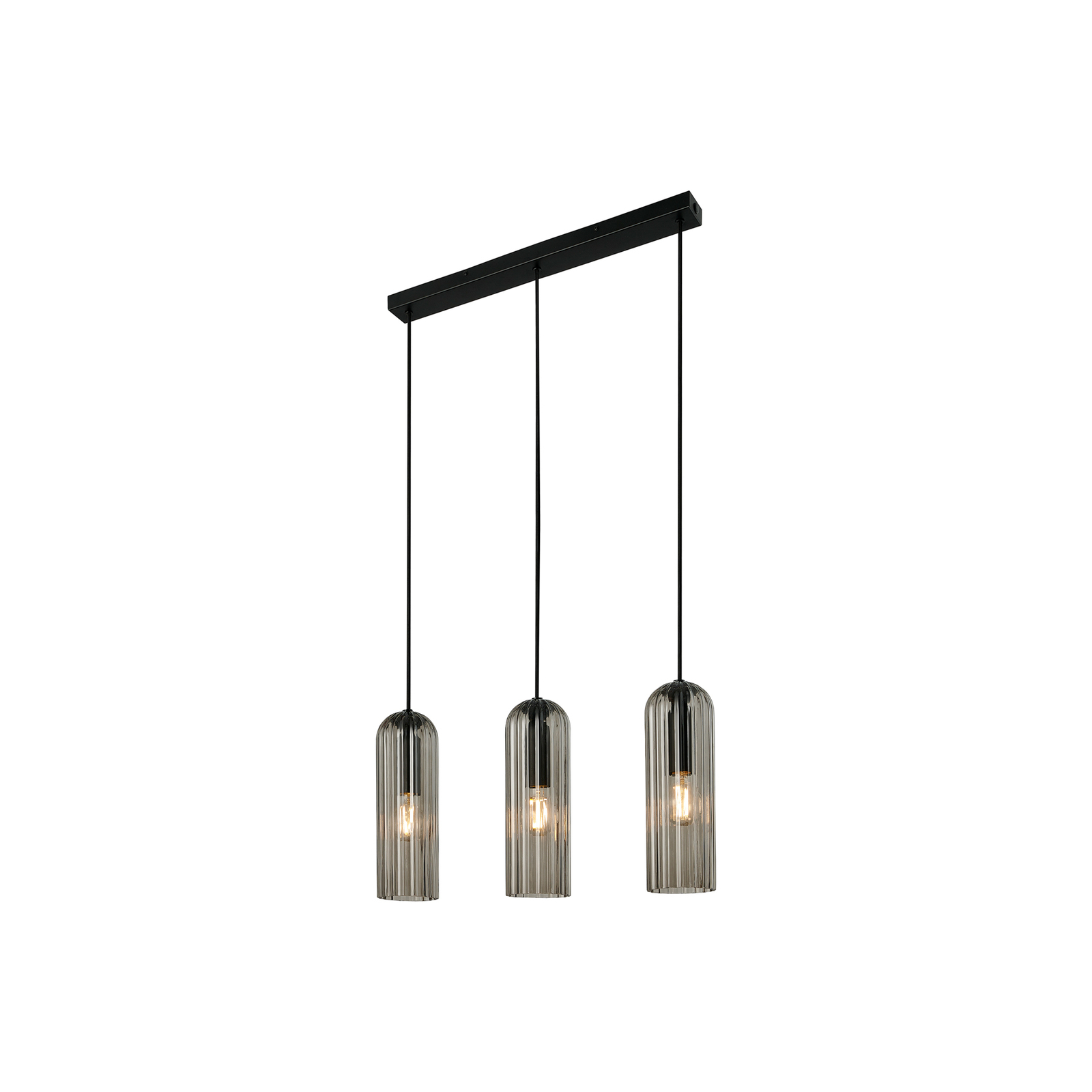 Miella 3 Pendelleuchte Rail Smoke - Nordlux