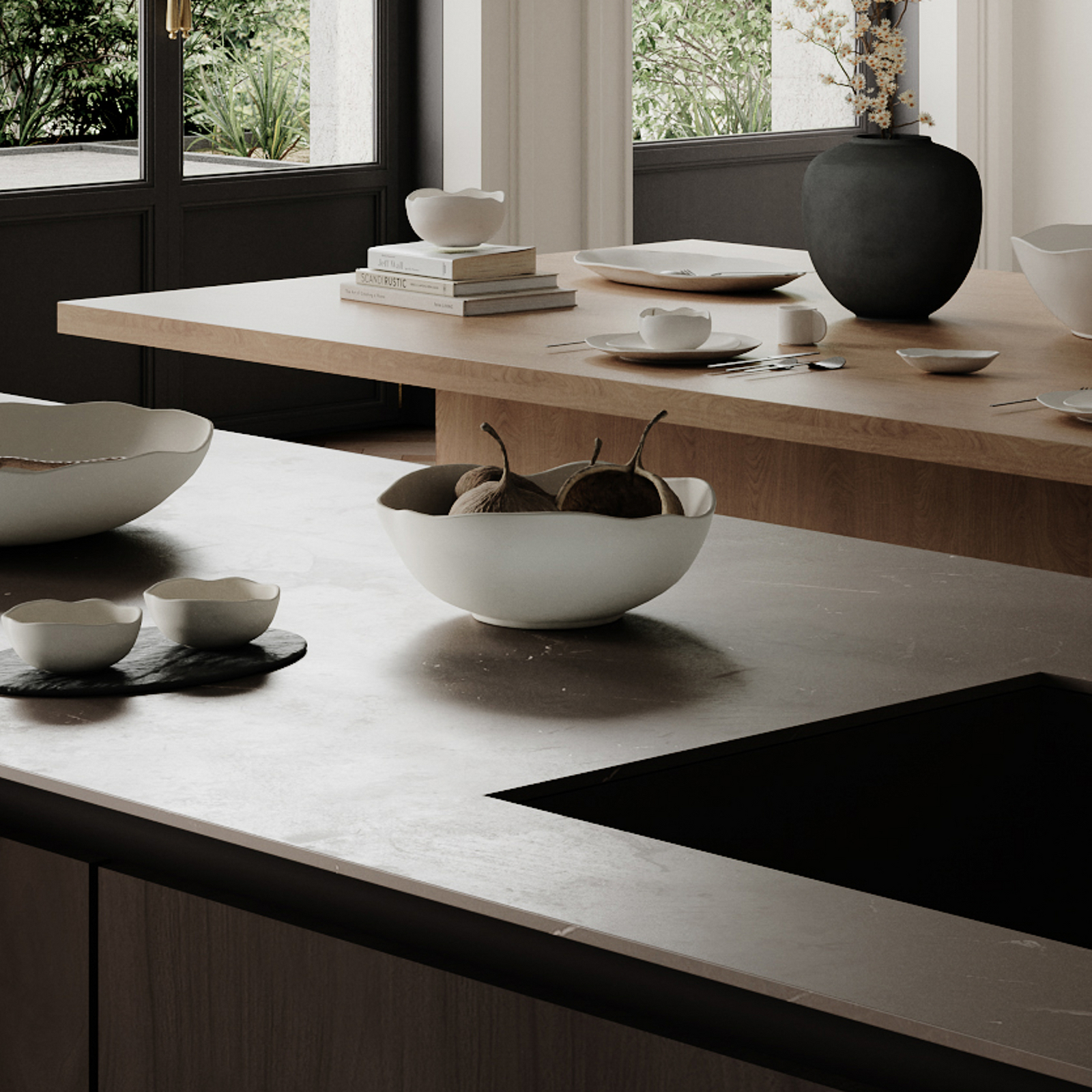 Naczynie Native, wysokość 11 cm, kamień, białe – 101 Copenhagen