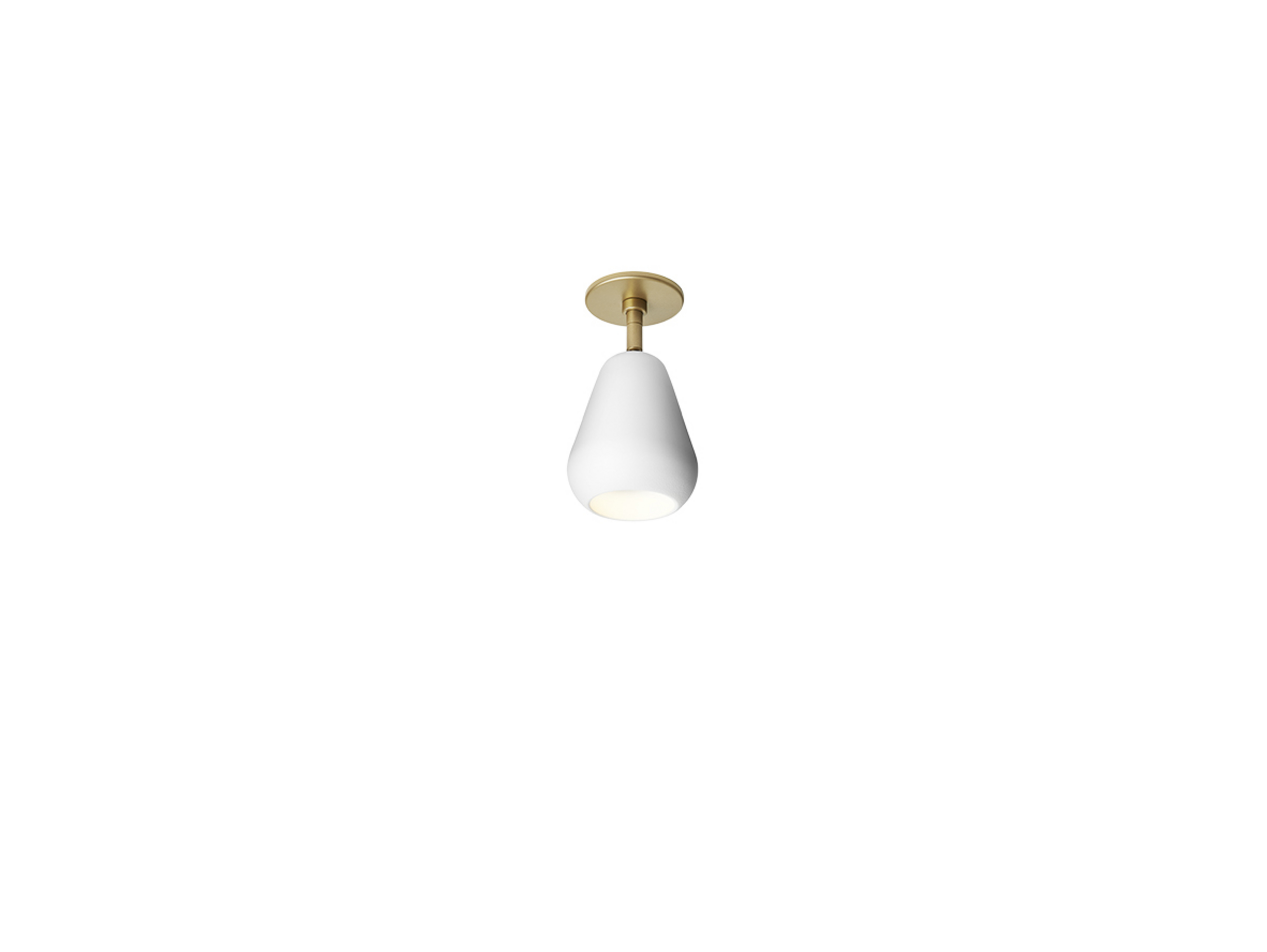 Anoli inbouwspot, wit/goud, Ø 10 cm - Nuura