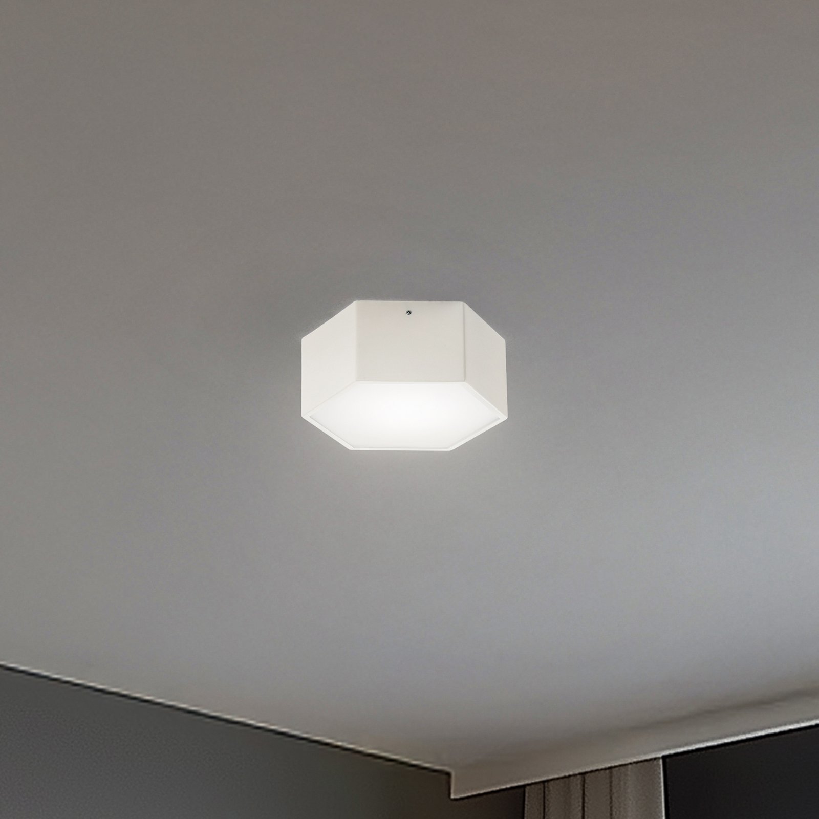 LED-Deckenleuchte Libre, cremeweiß, Stahl, 3.000 K