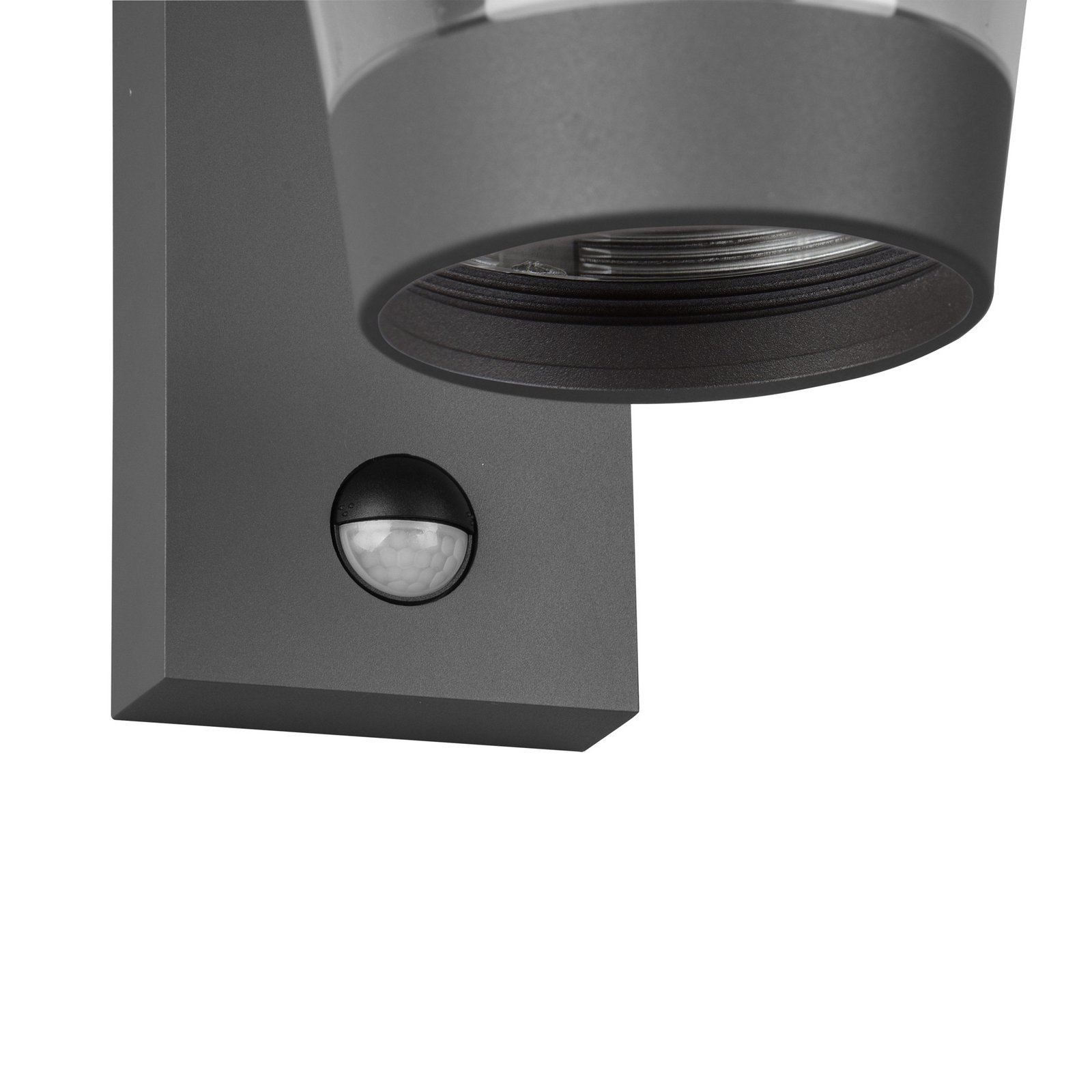 Āra sienas lampa ar sensoru CAVADO, antracīta krāsā, augstums 28 cm, IP44 Āra sienas lampa ar sensoru CAVADO, antracīta krāsā, augstums 28 cm, IP44