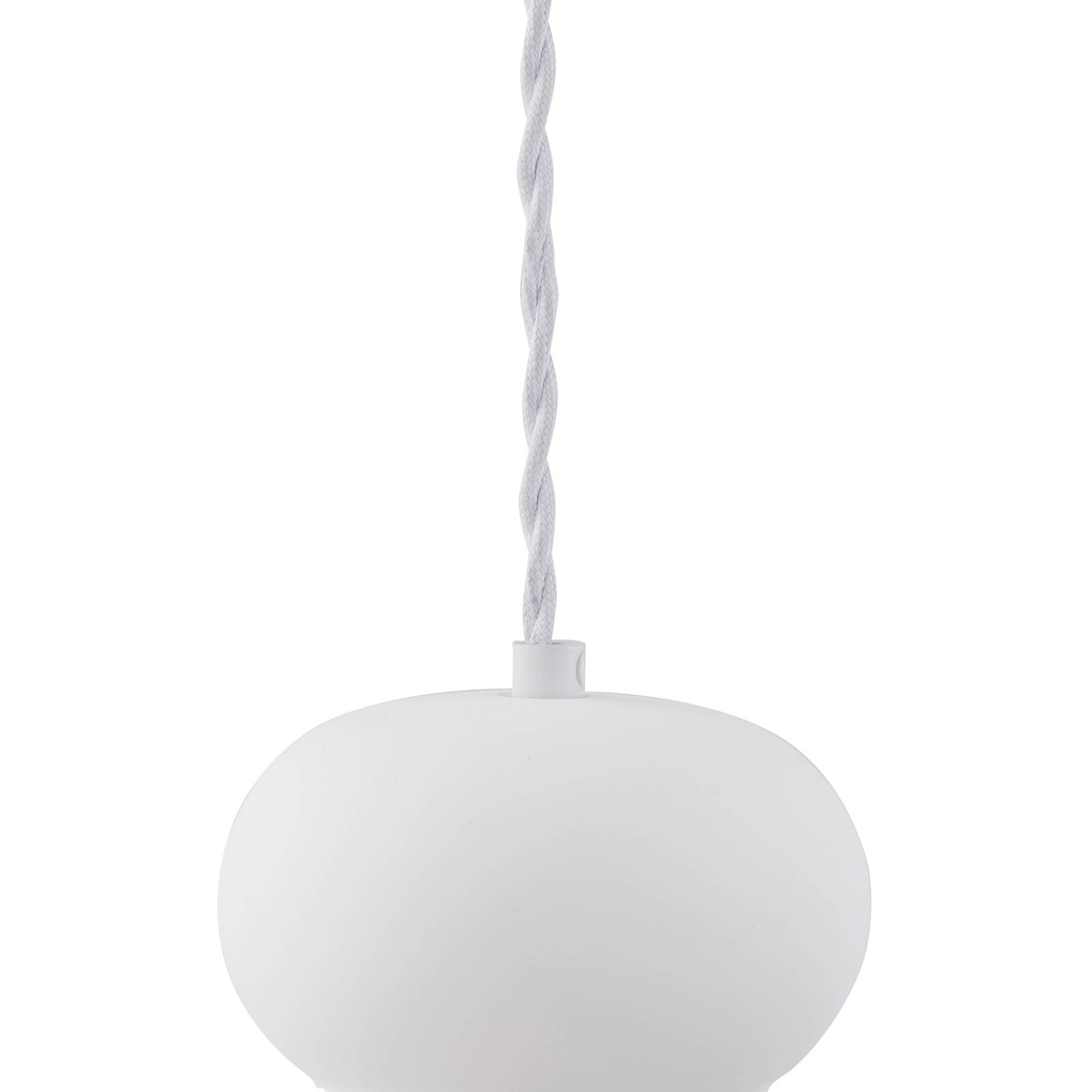 Lindby pendant light Nielson, Ø 12 cm, white, plaster