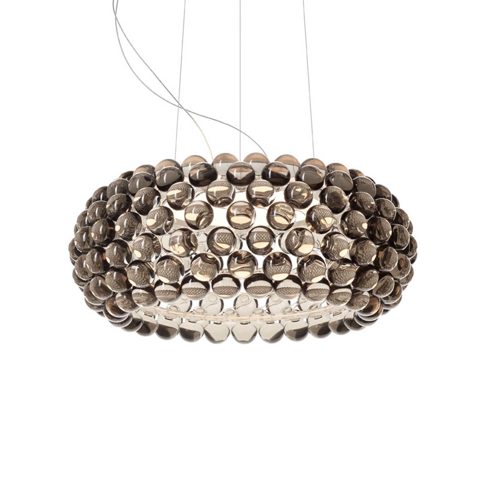 Foscarini Caboche Plus media Pendellampe R7s, grau