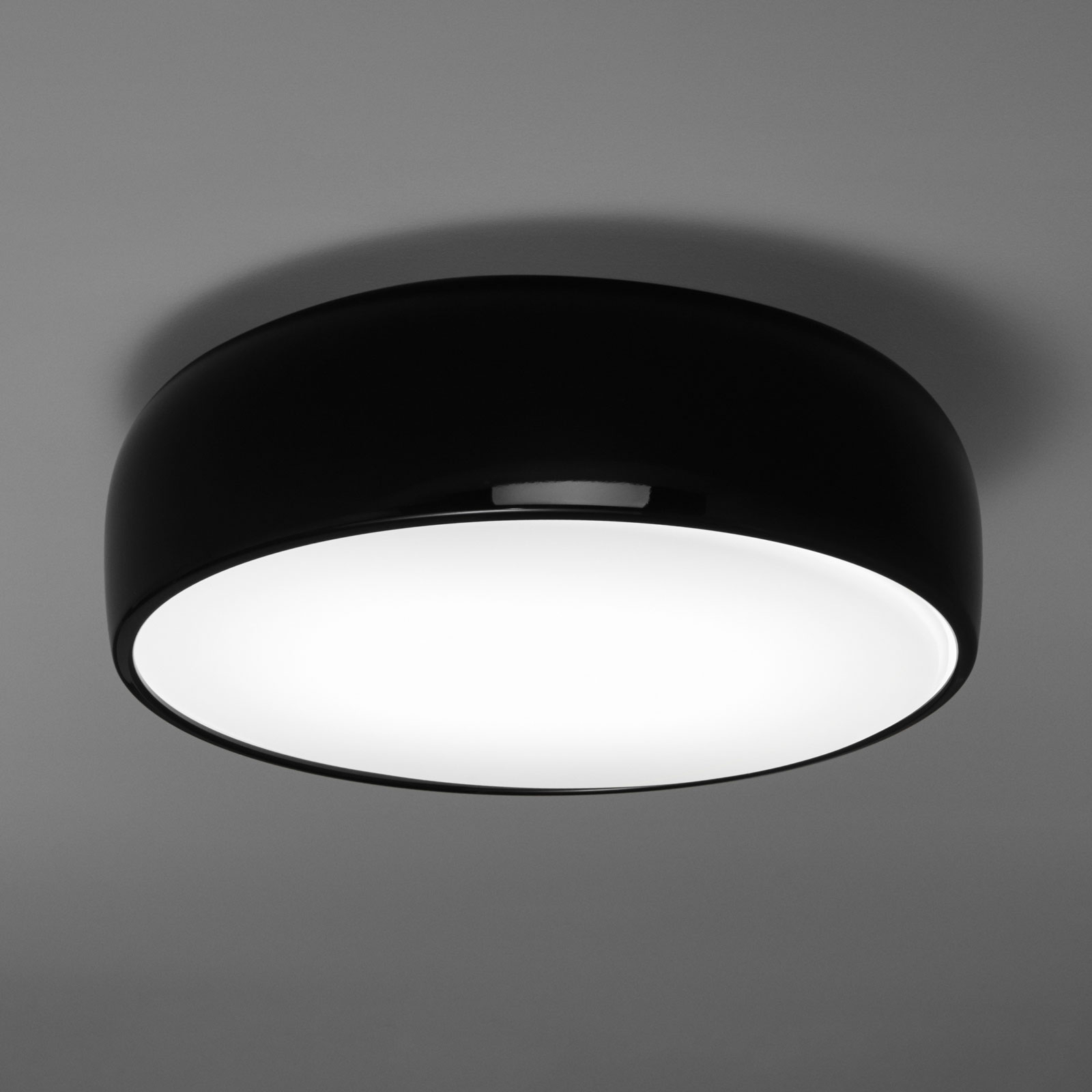 FLOS Smithfield C Deckenlampe schwarz glänzend E27