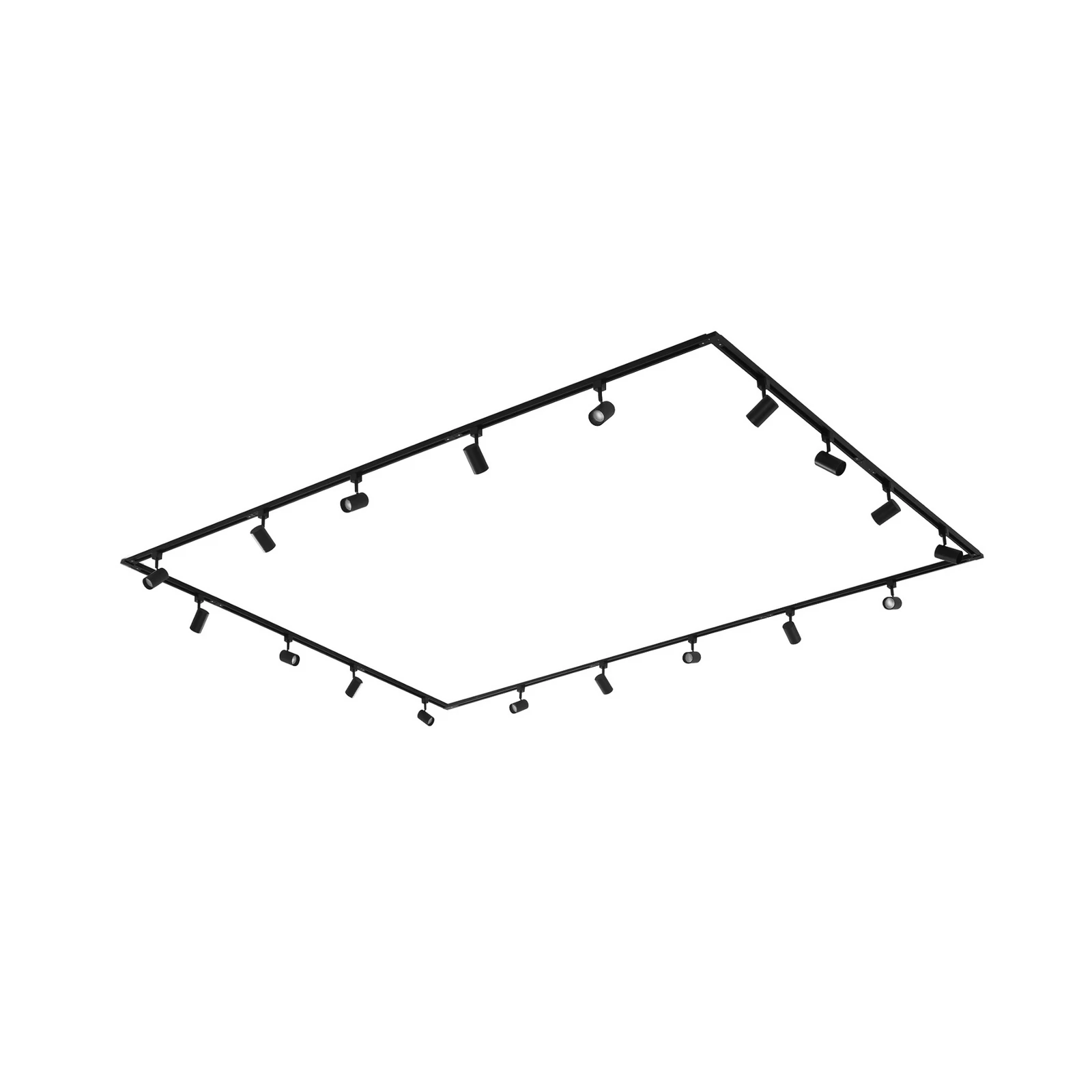 Lindby système de lampes sur rail Linaro, GU10, 18-flamme, noir