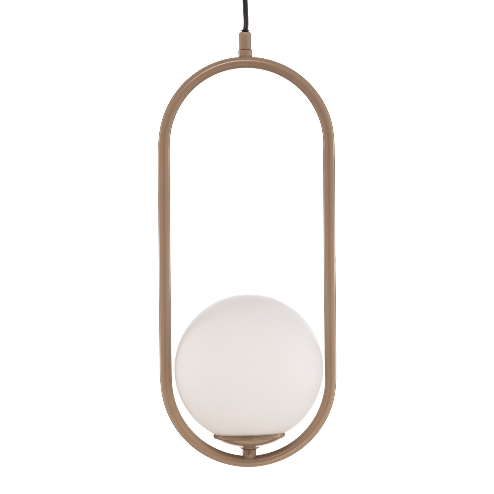 Samba pendant light, 1-bulb, beige/white