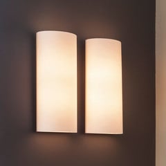 serien.lighting Club LED-es fali lámpa, alumínium/fehér