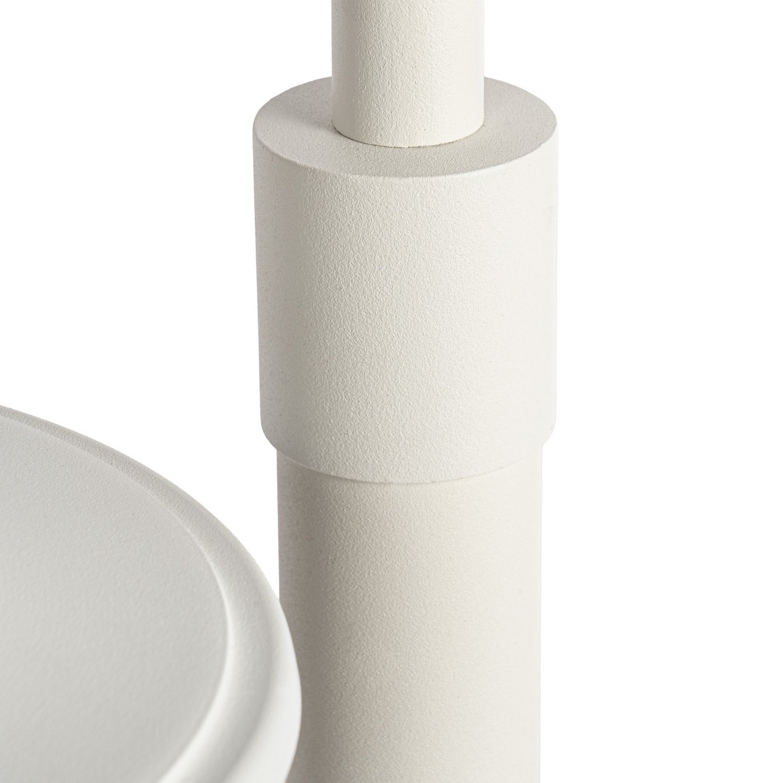 Lindby Wegeleuchte Zayn, weiß, Glas, Höhe 109 cm, IP65