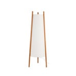 LEDS-C4 Woody lattiavalaisin, E27, ruskea, beige, puu, tekstiili