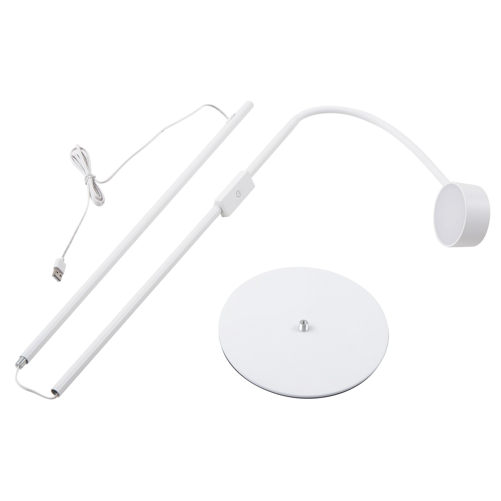 Maori LED Candeeiro de pé Branco - Lindby