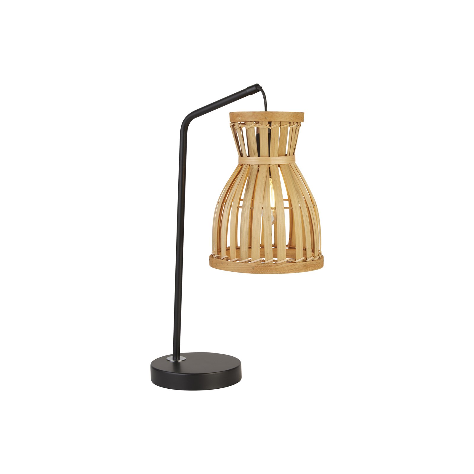 X Malaga asztali lámpa, bambusz