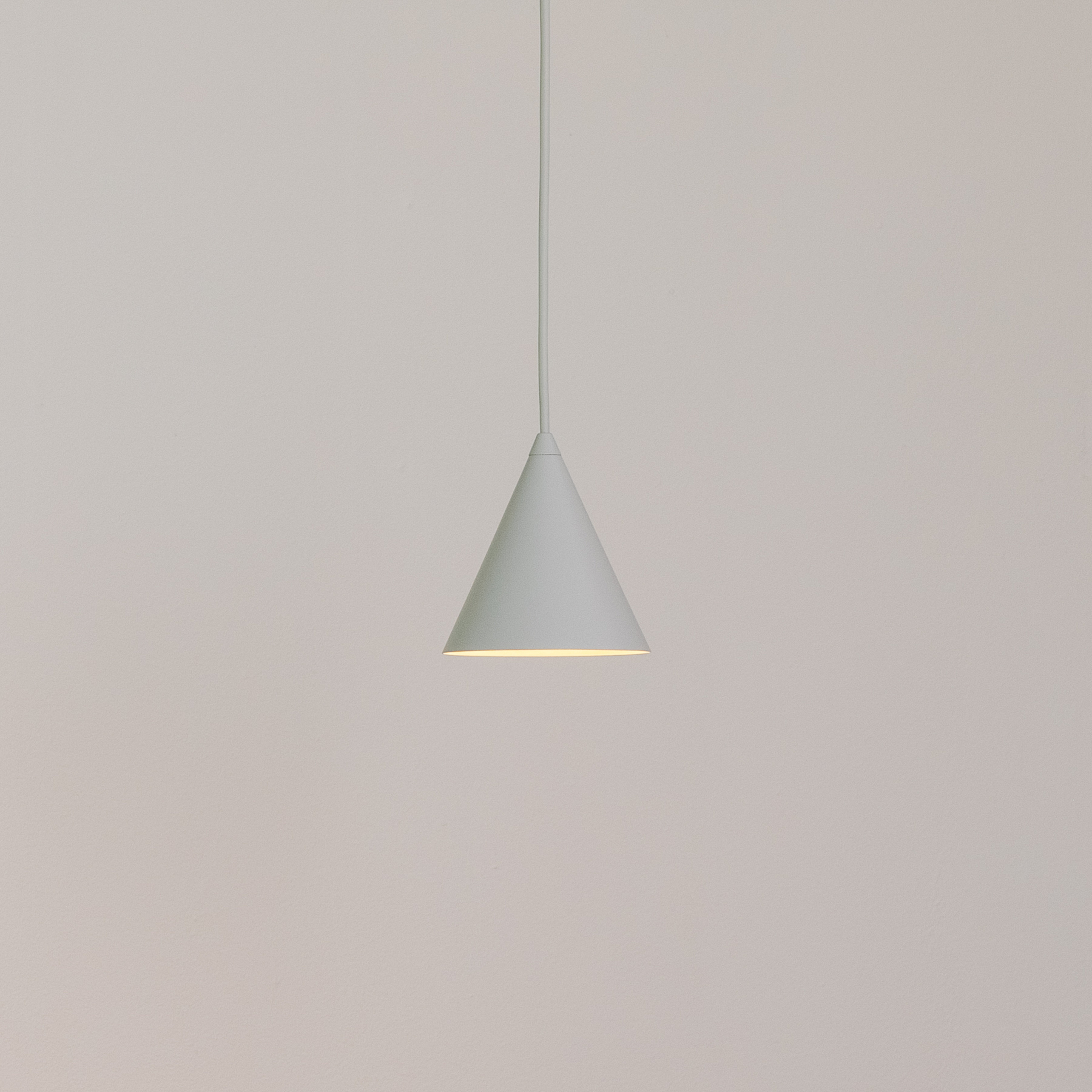 Hängeleuchte ZENITH, hellgrau, Ø 11 cm, Metall, GU10