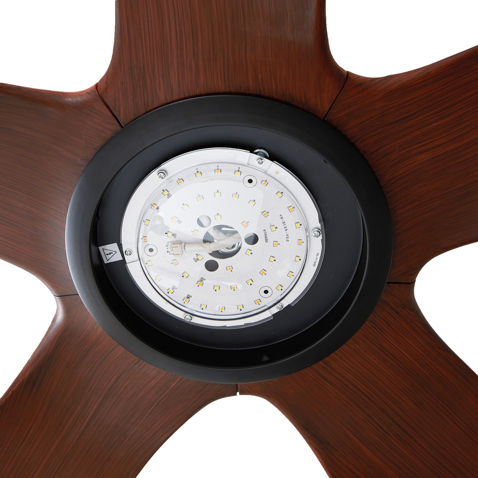 Lucande LED-Deckenventilator Omendo, schwarz, DC, leise, CCT
