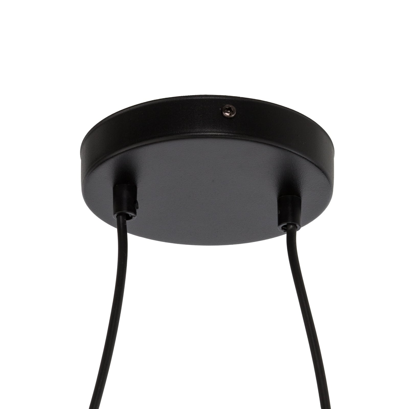 Lampada a sospensione Sinus 5, nero/opale, vetro, lunghezza 110 cm