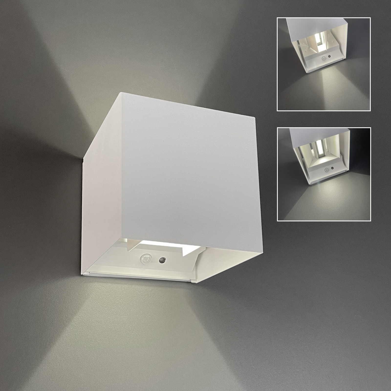 LED rechargeable wall light Magnetics, white, 120°, up/down, sensor