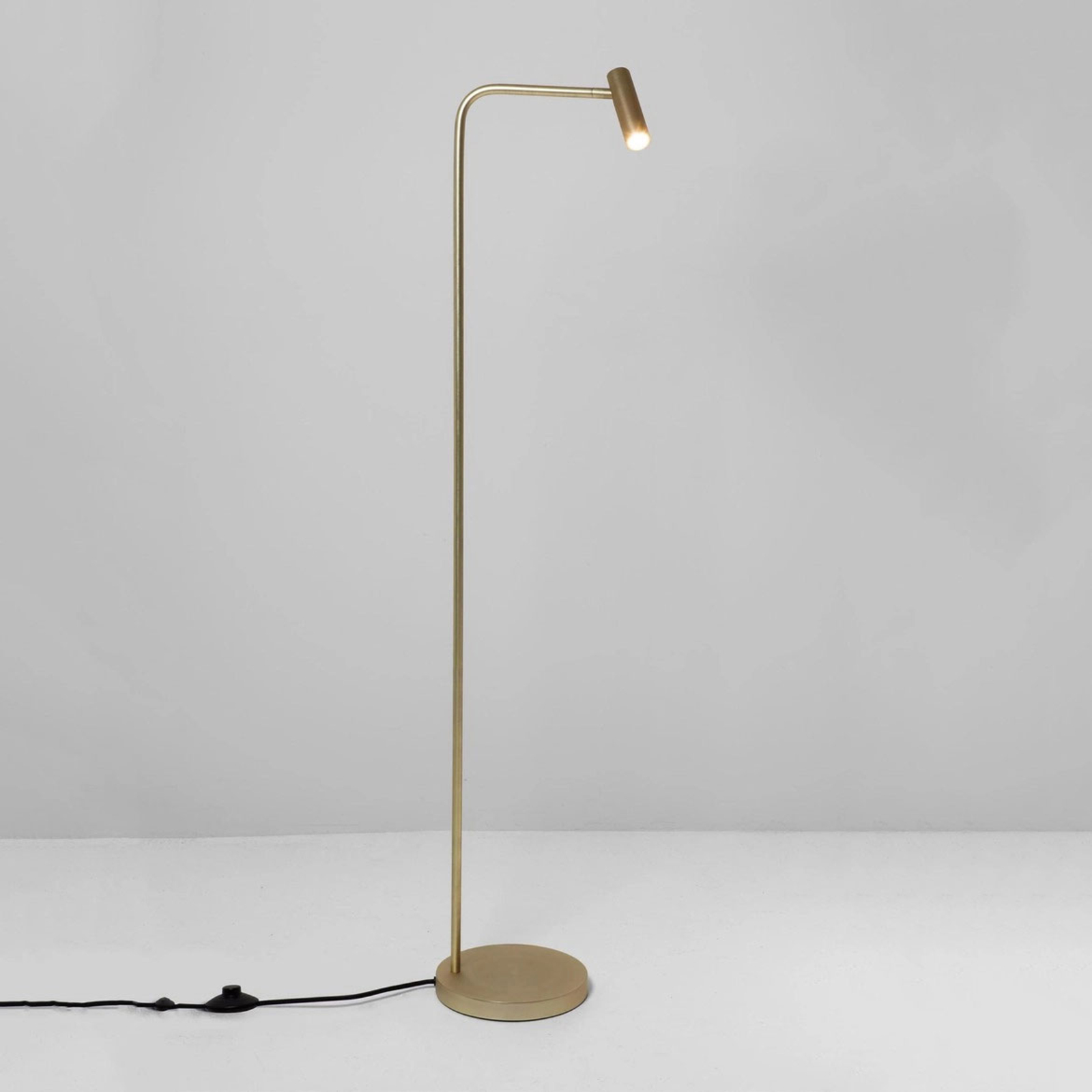 Astro Enna LED floor lamp, adjustable, matt gold