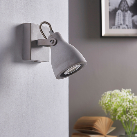 Spot gris LED Kadiga en béton