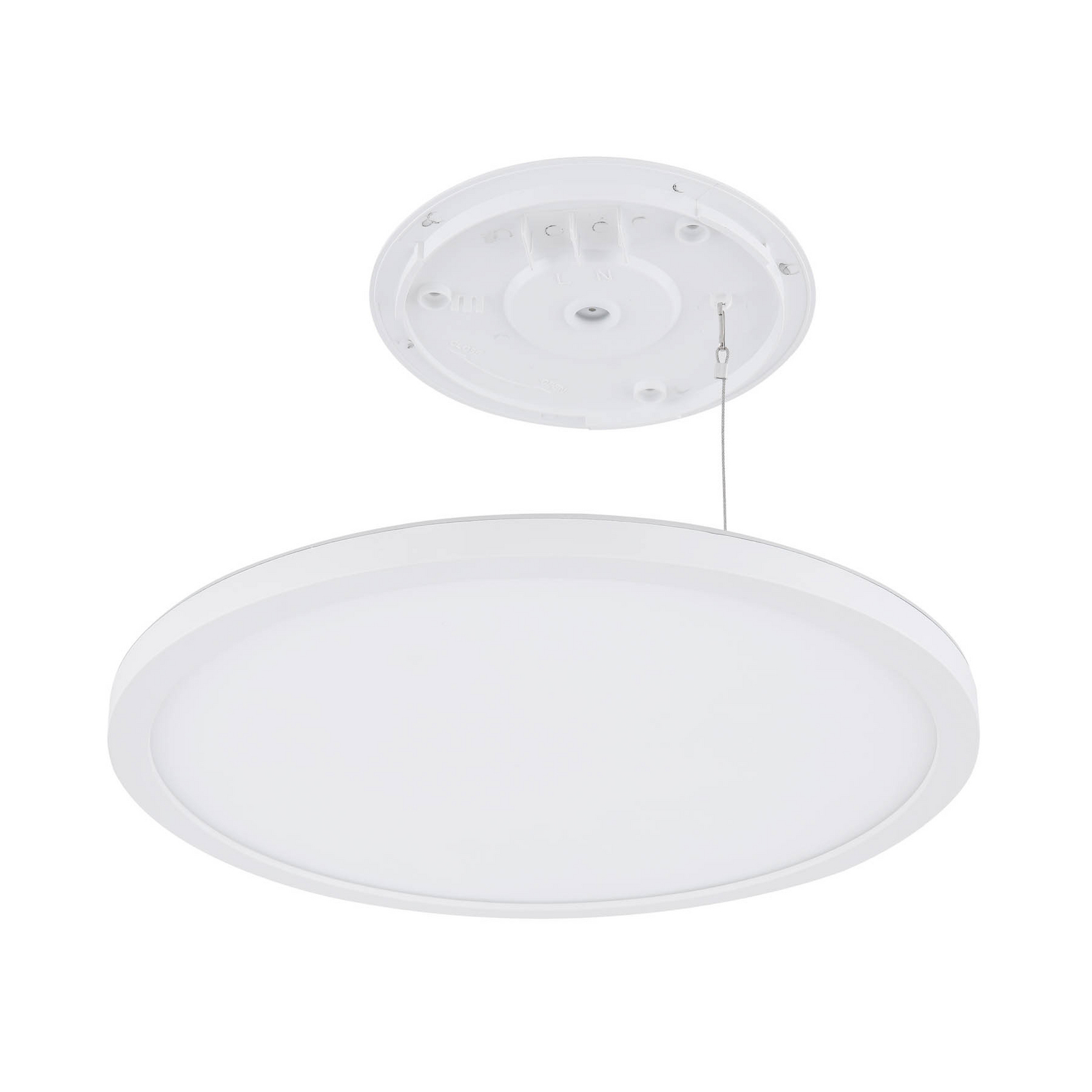 LED laevalgusti Sapana, valge, Ø 42 cm, plastik, IP44