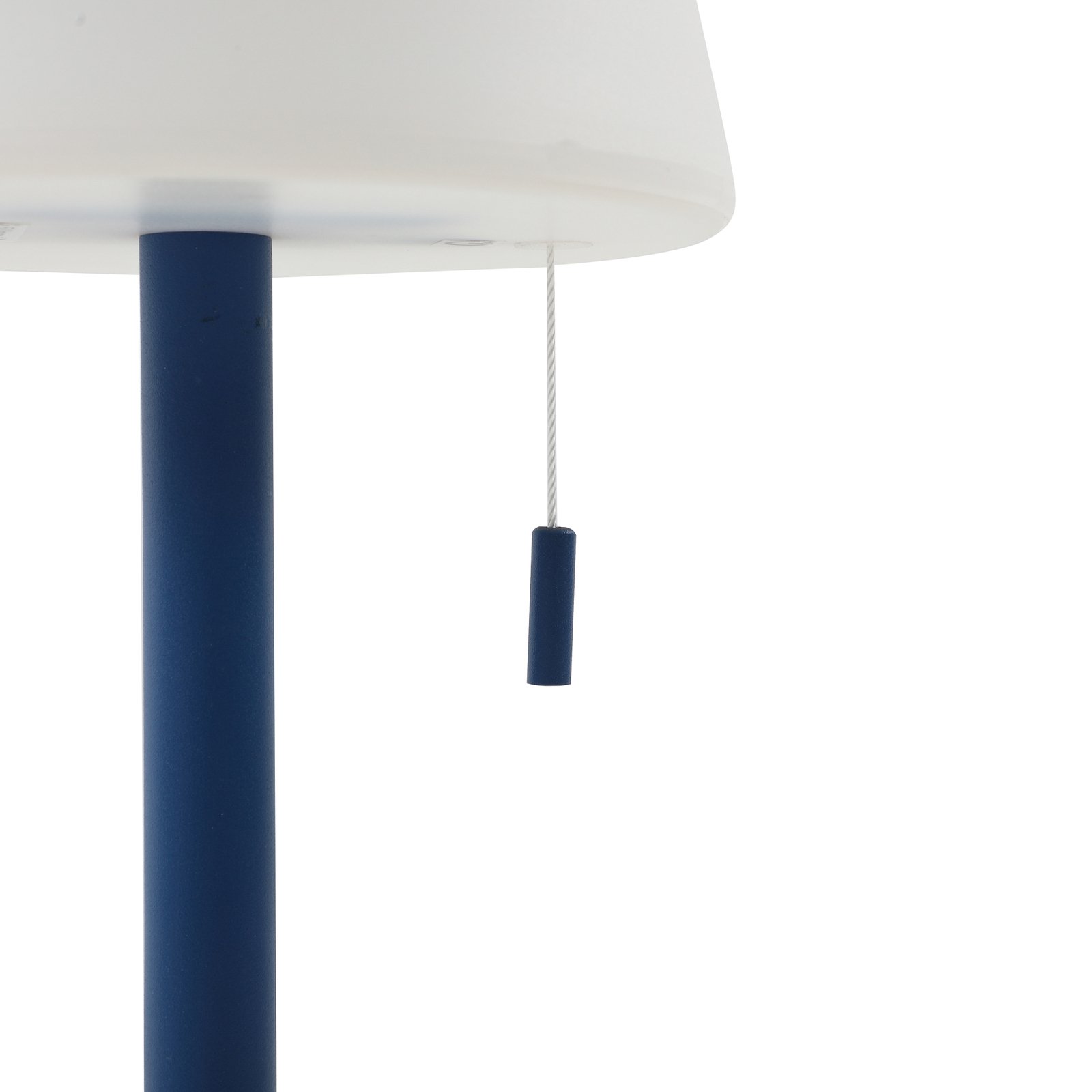 Lindby LED dobíjacia lampa Azalea blue hliník CCT výškovo nastaviteľná