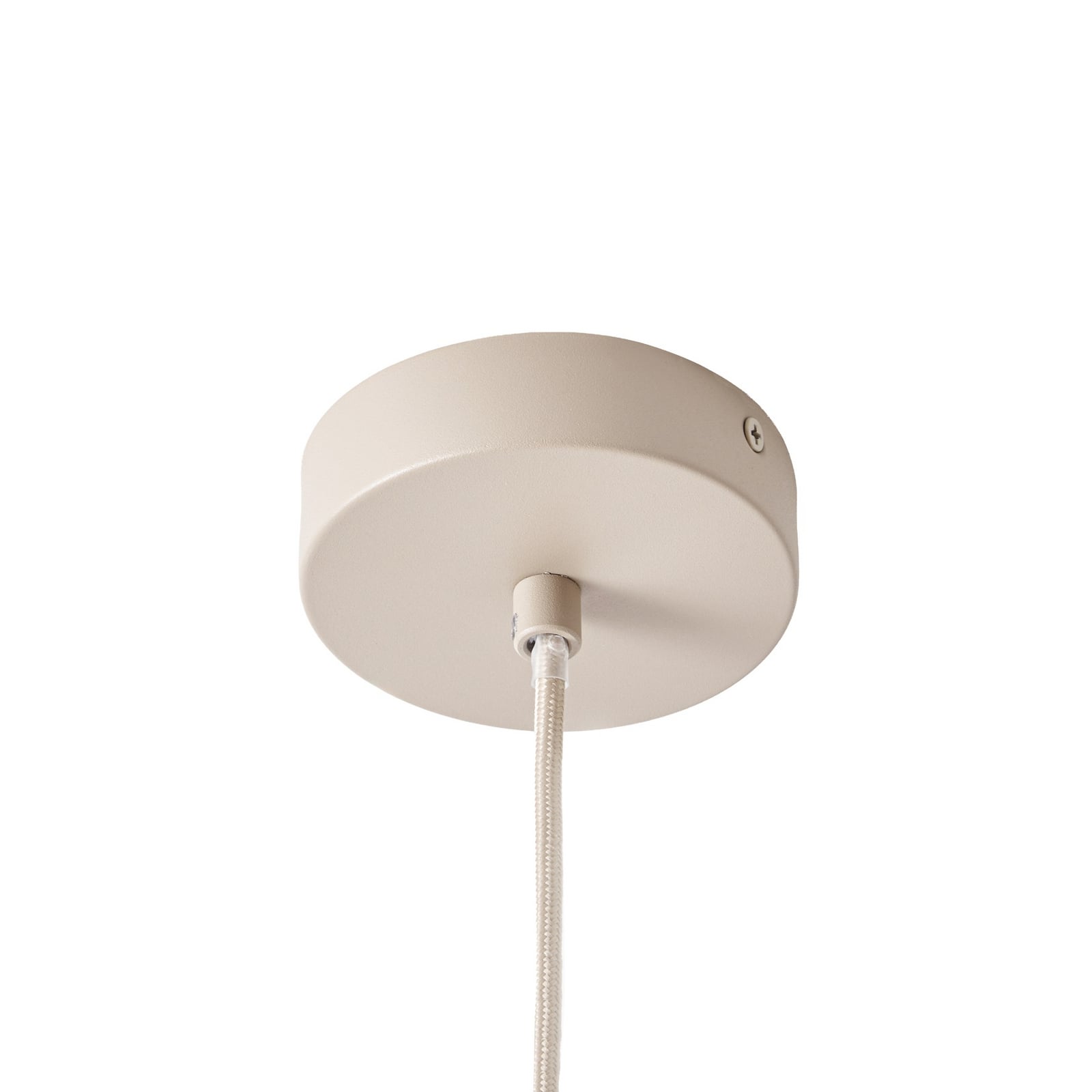 Nola hanglamp Percy, beige, Ø 42 cm, linnen