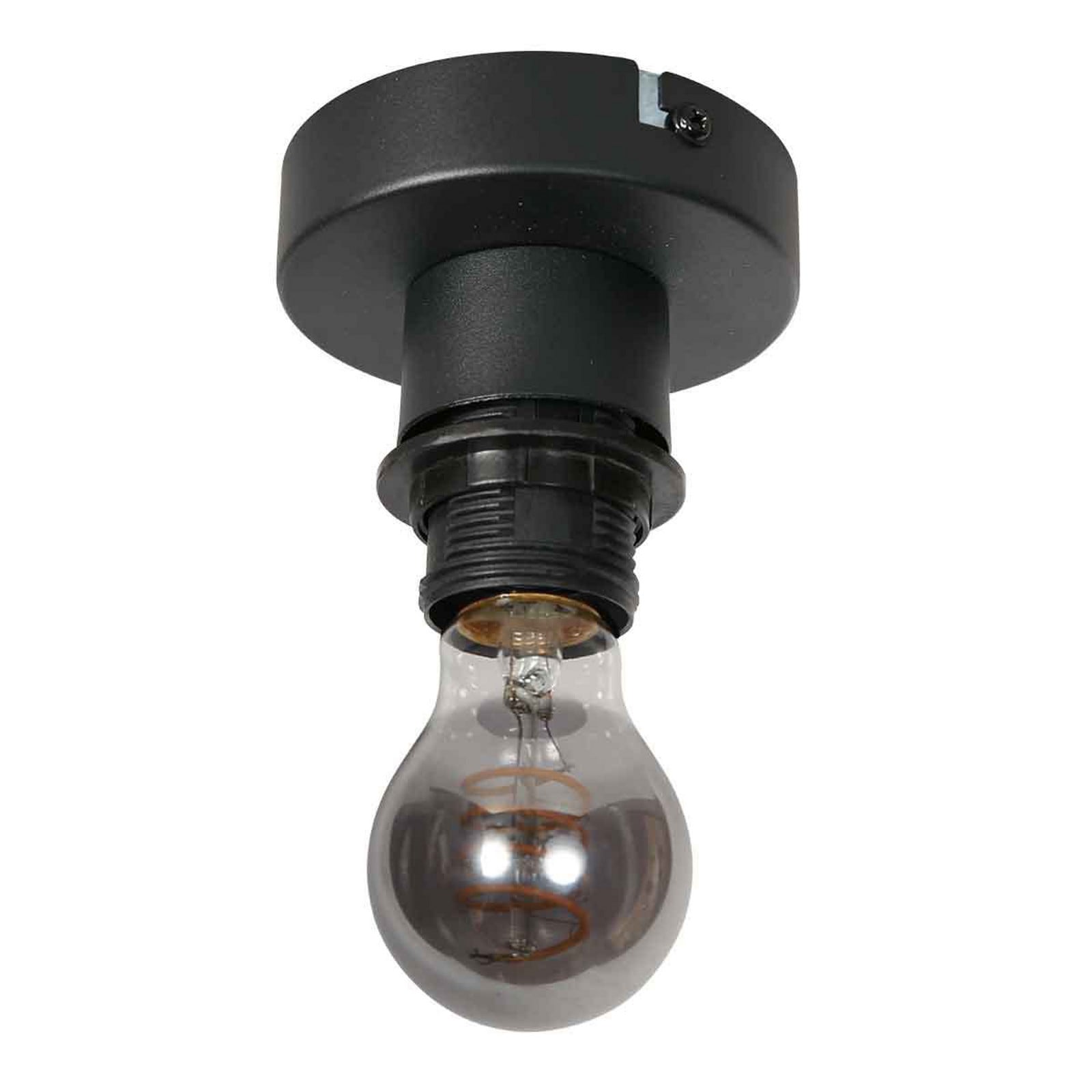 Steinhauer Plachetă Bloeba Ø 50 cm lemn natural E27 - Camera de zi / sufragerie - Scandinavă - Lemn deschis negru - Bamboo