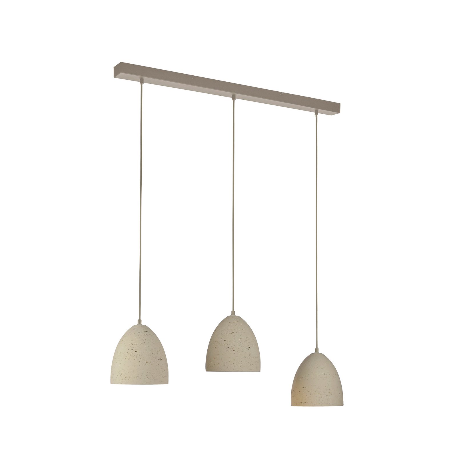 Schöner Wohnen hanglamp Traventa, 3-lamps, beige, E27 Schöner Wohnen hanglamp Traventa, 3-lamps, beige, E27