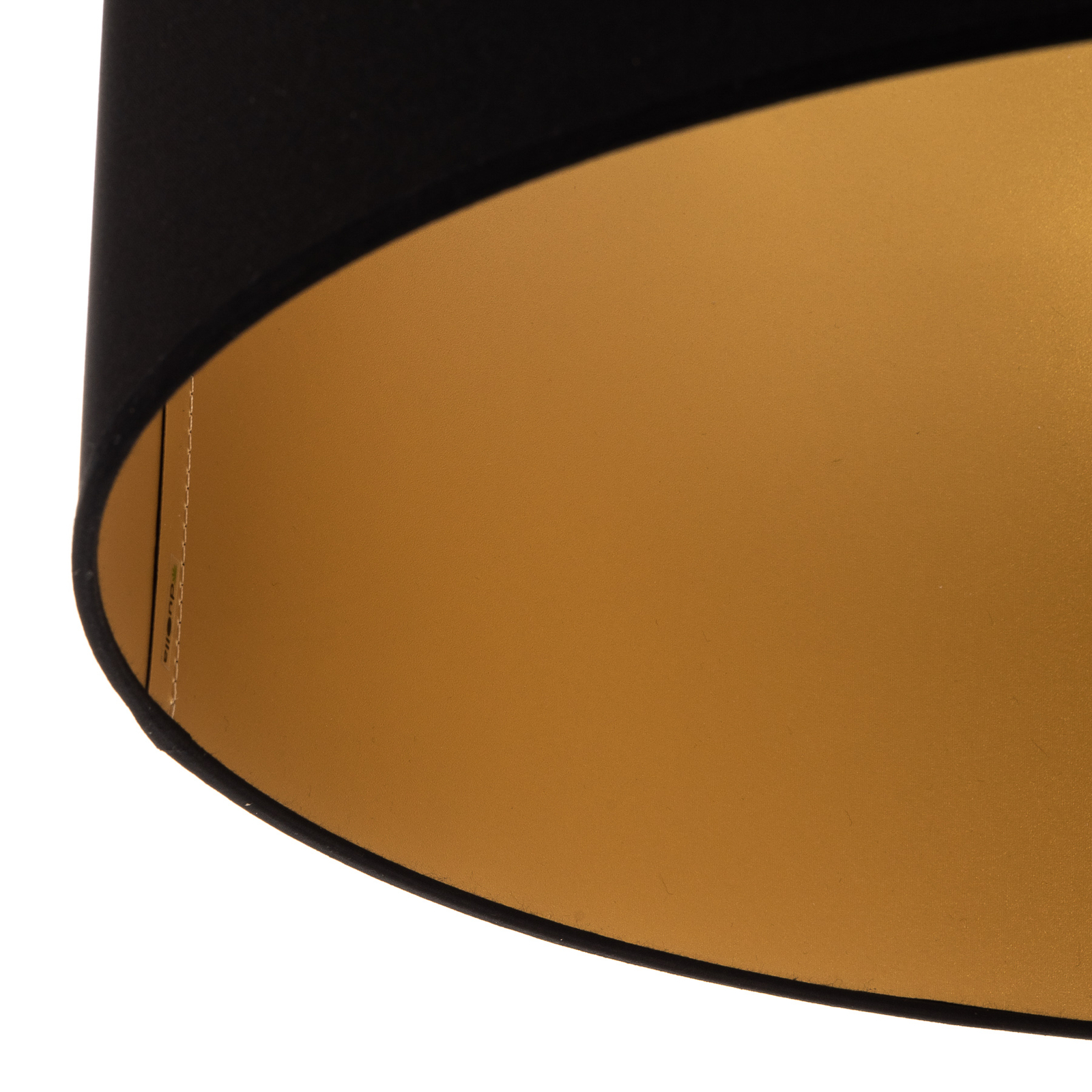 Taklampe Roller Ø60cm, svart/gull