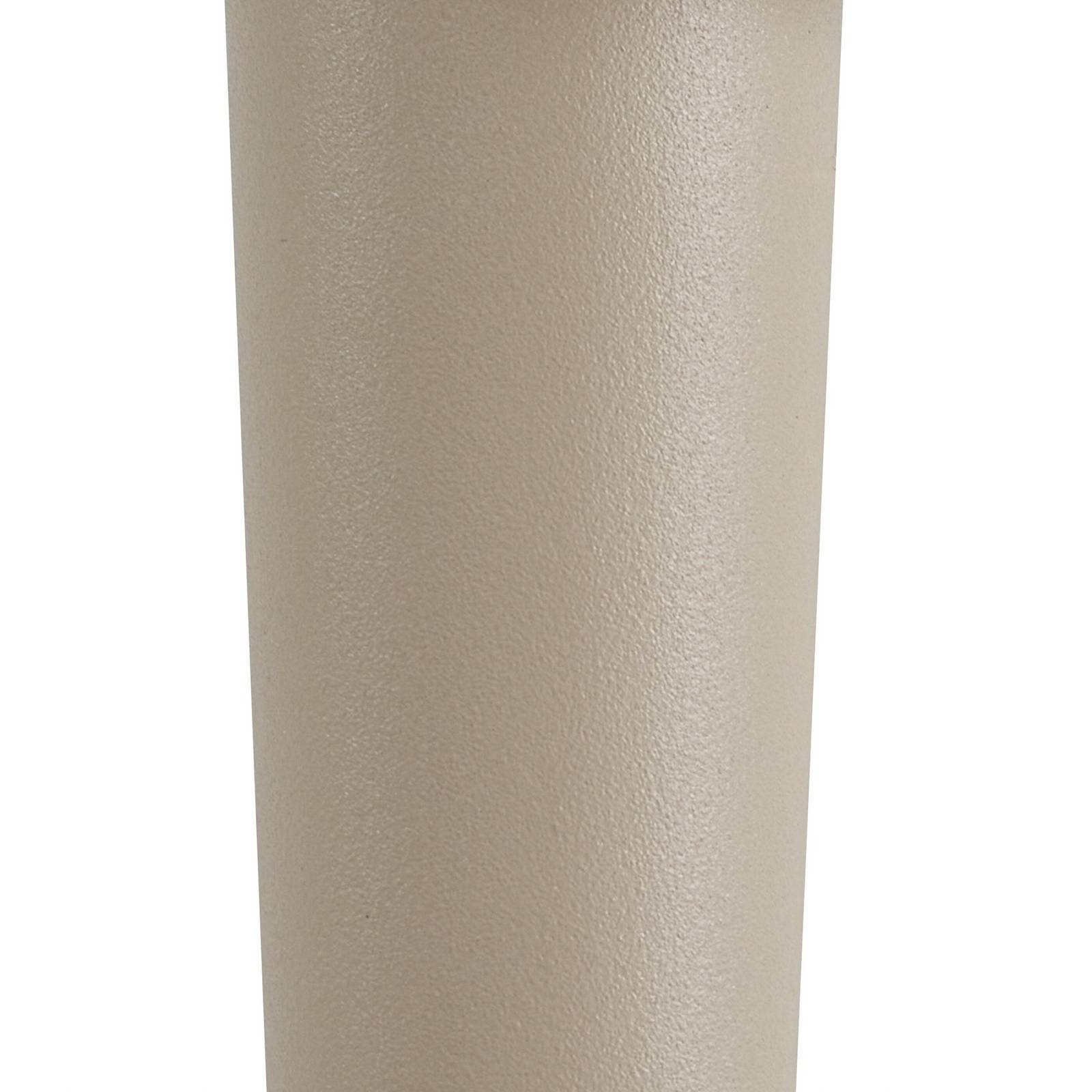 Lucande LED świecznik Lea, wazon, beżowy, 28 cm