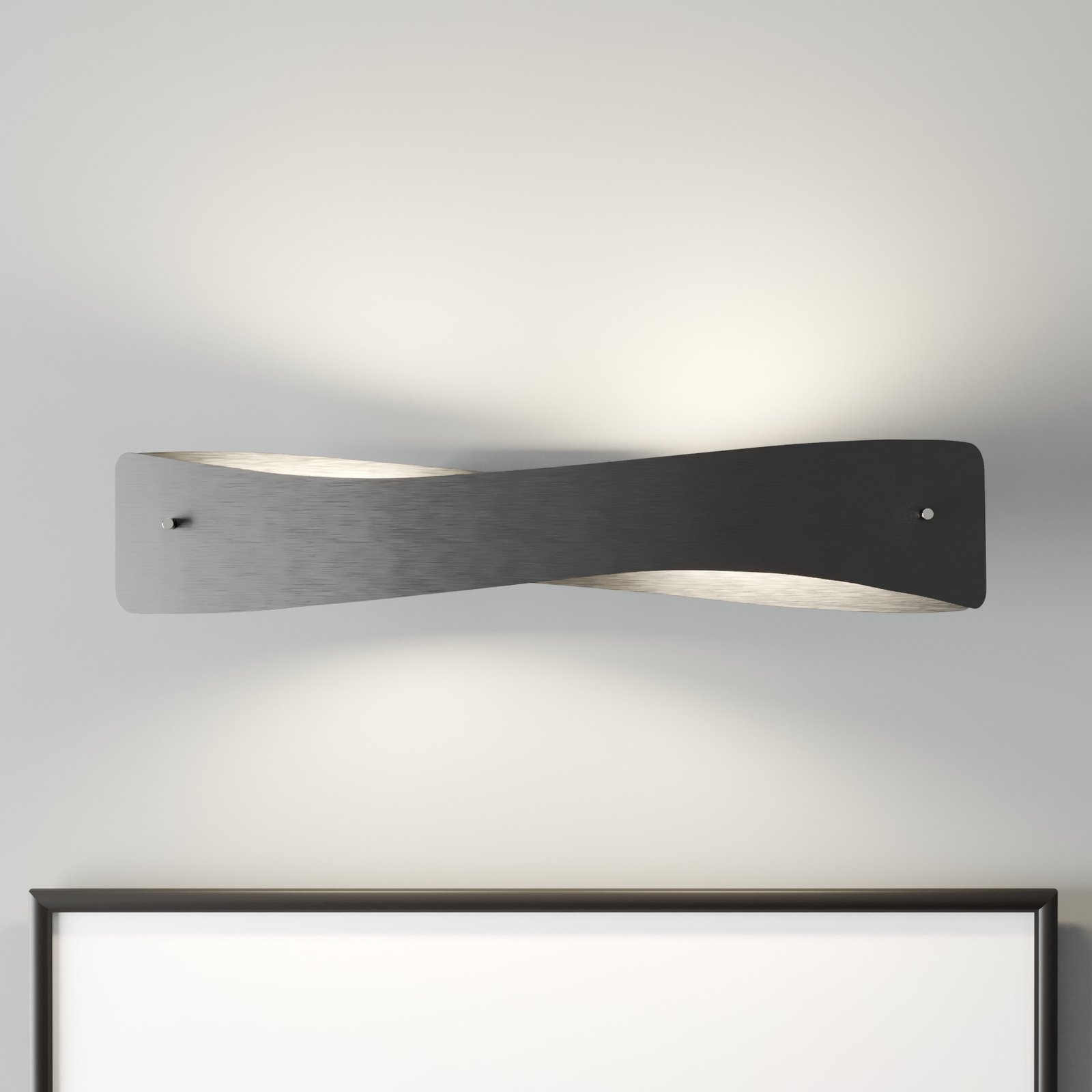 Rothfels Lian aplique LED, negro, aluminio