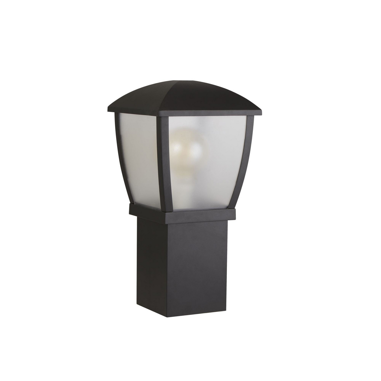 Luminaire pour socle Seattle, IP44, noir, hauteur 45 cm, métal